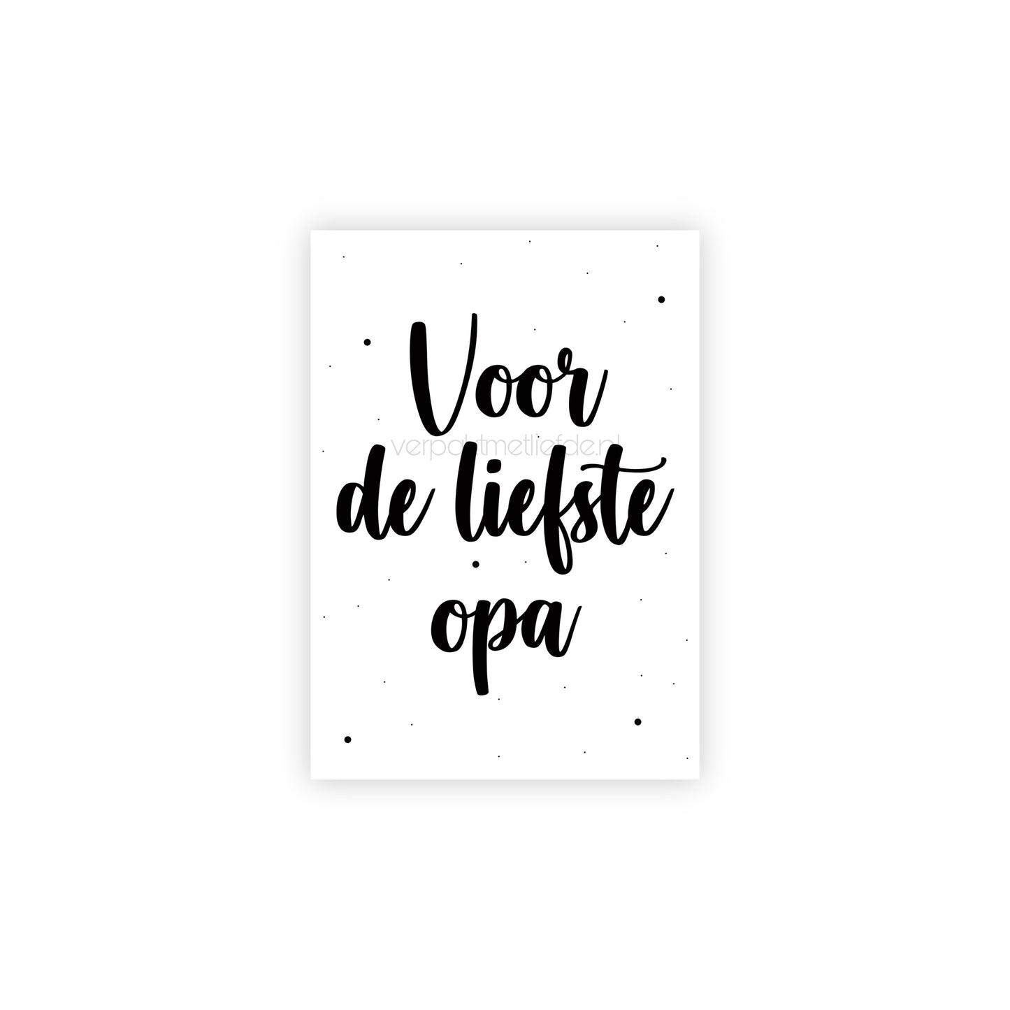 Cadeaulabel | voor de liefste opa