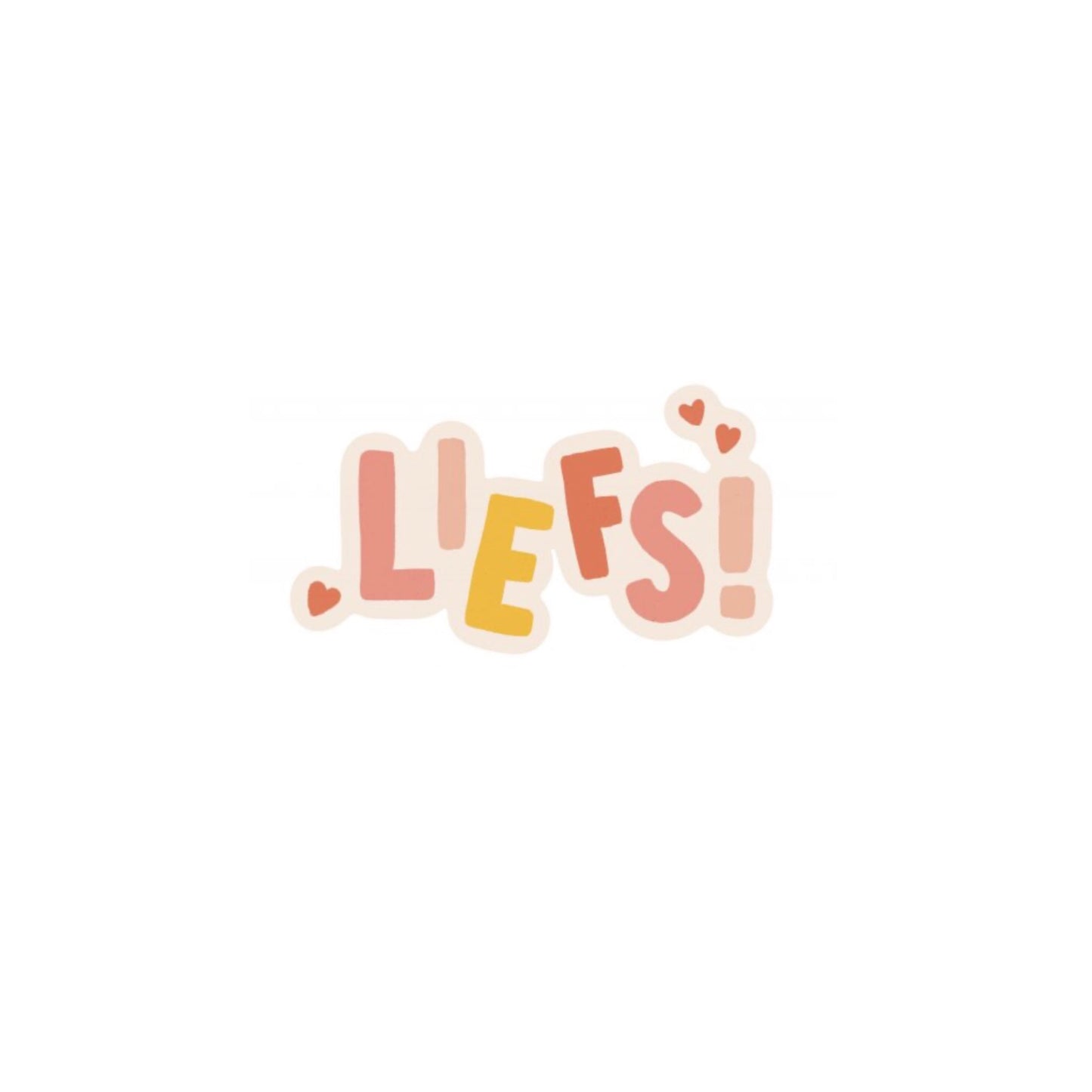 Cadeaustickers - liefs - roze - 10 stuks