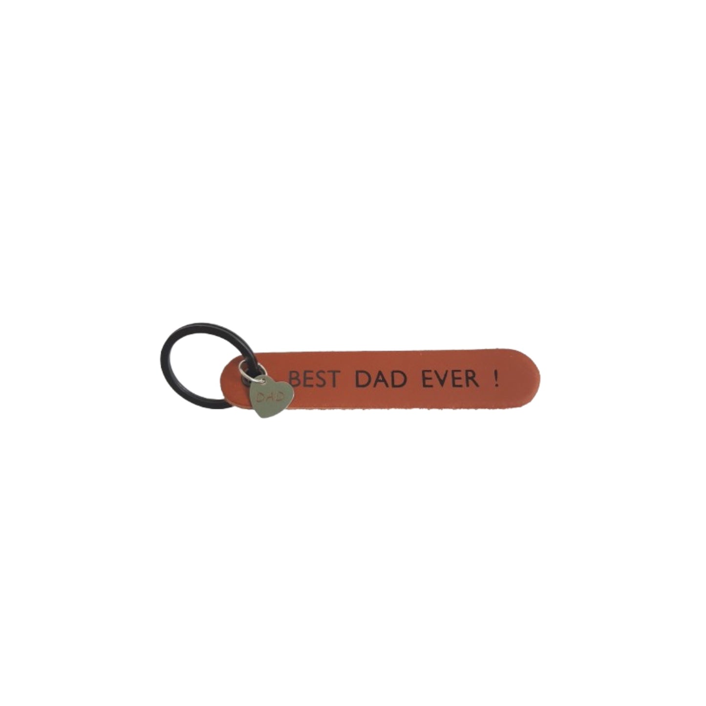 Leren sleutelhanger - best dad ever