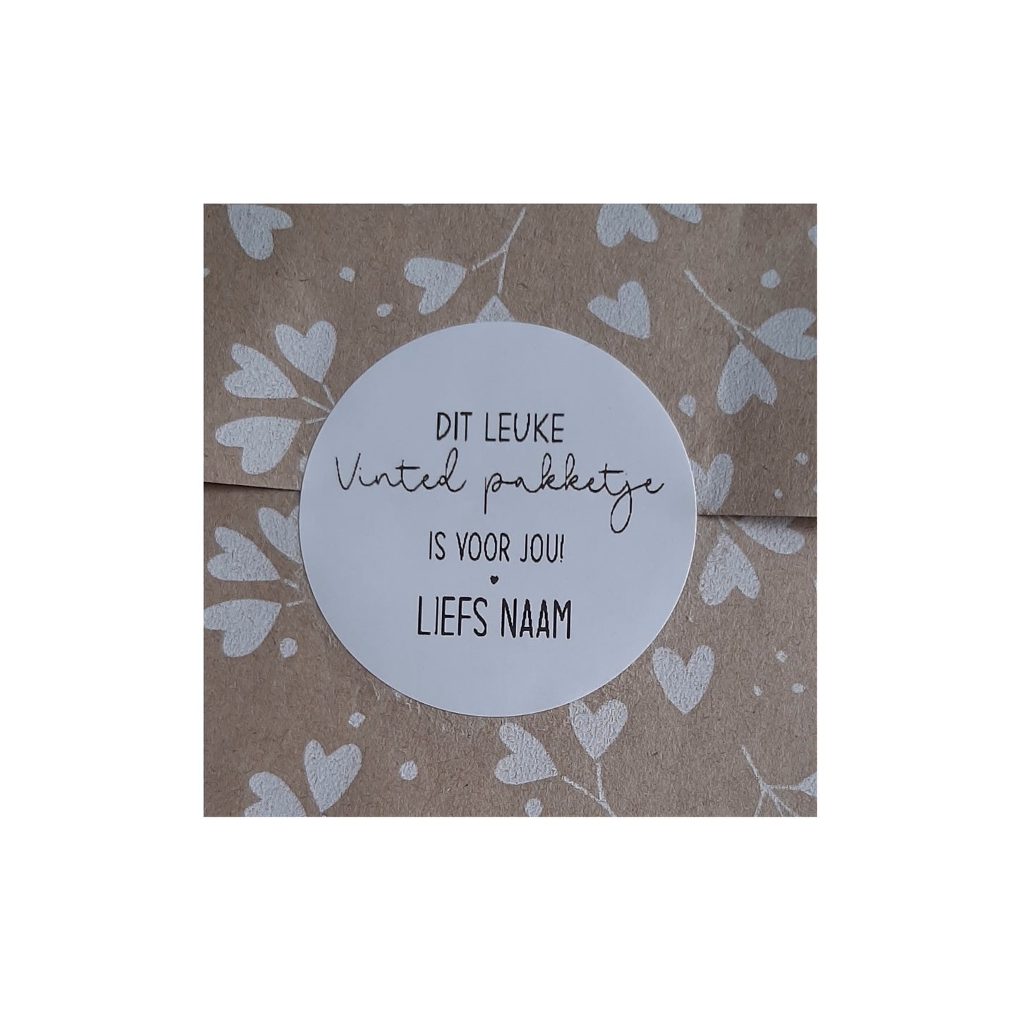 Gepersonaliseerde stickers - dit leuke Vinted pakketje is voor jou - per stuk