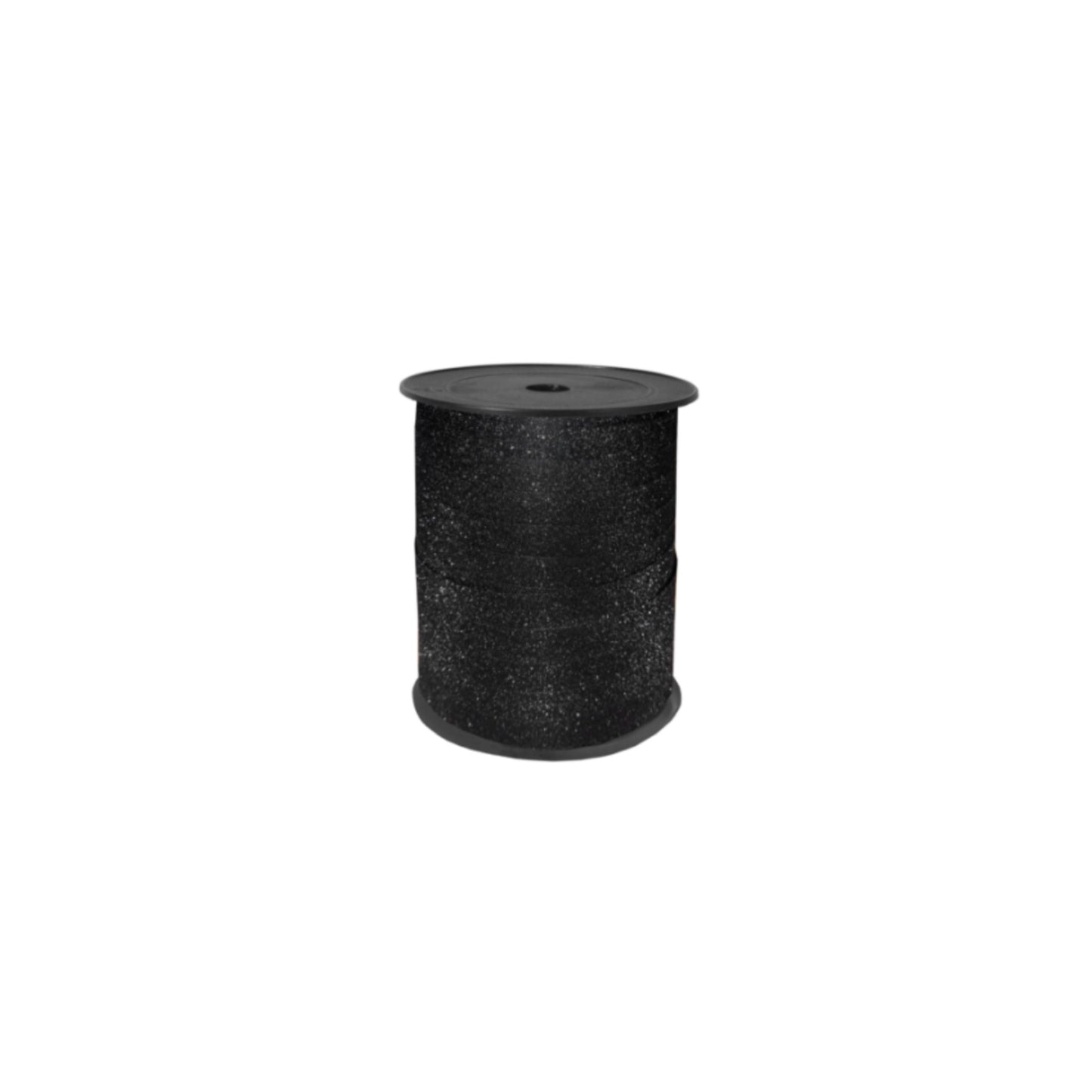 Krullint - glitter zwart - 5 meter