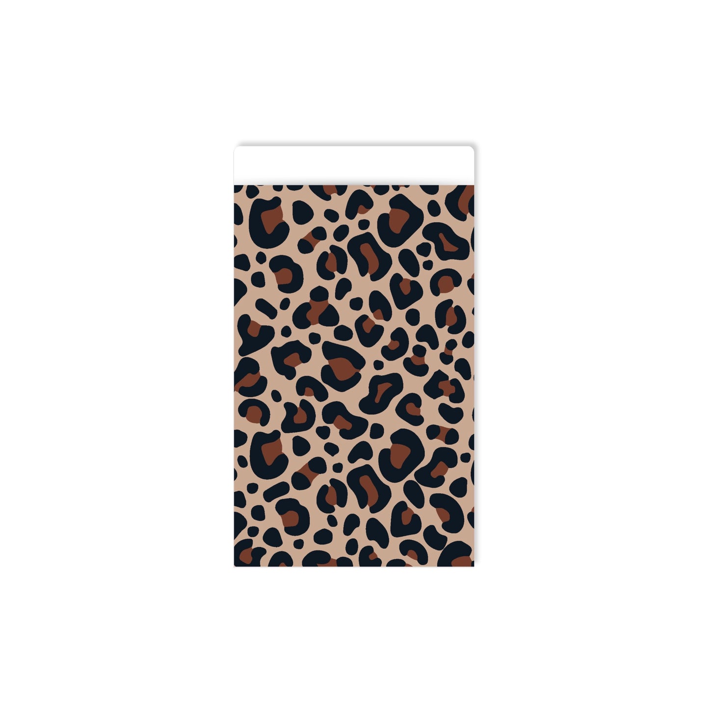 Cadeauzakjes - leopard - bruin/beige - 12x19 cm - 5 stuks