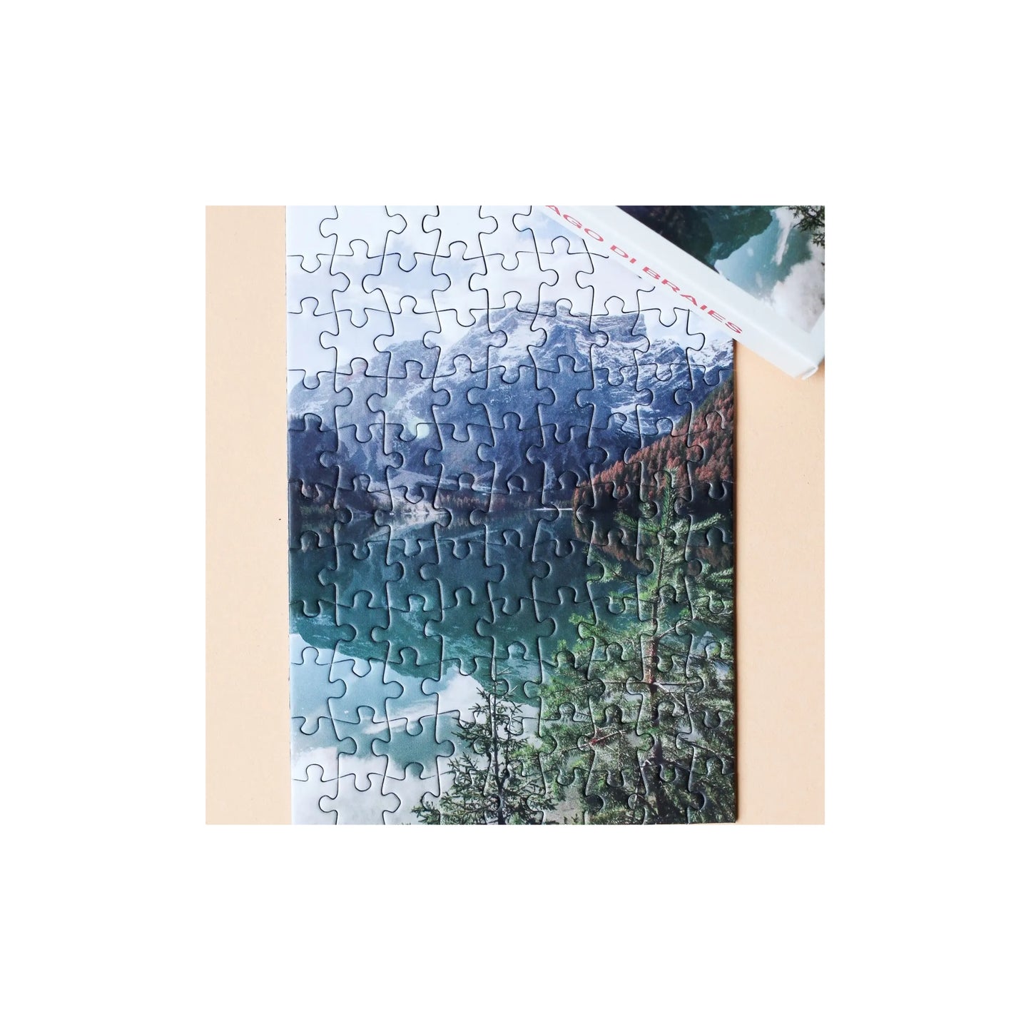 Mini puzzel - Lago Di Braies - 99 stukjes