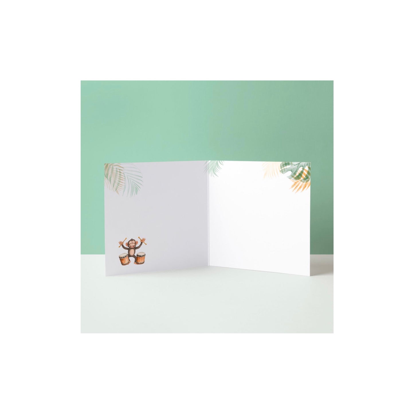 Dubbele wenskaart - heppie bursdeej toe joeee