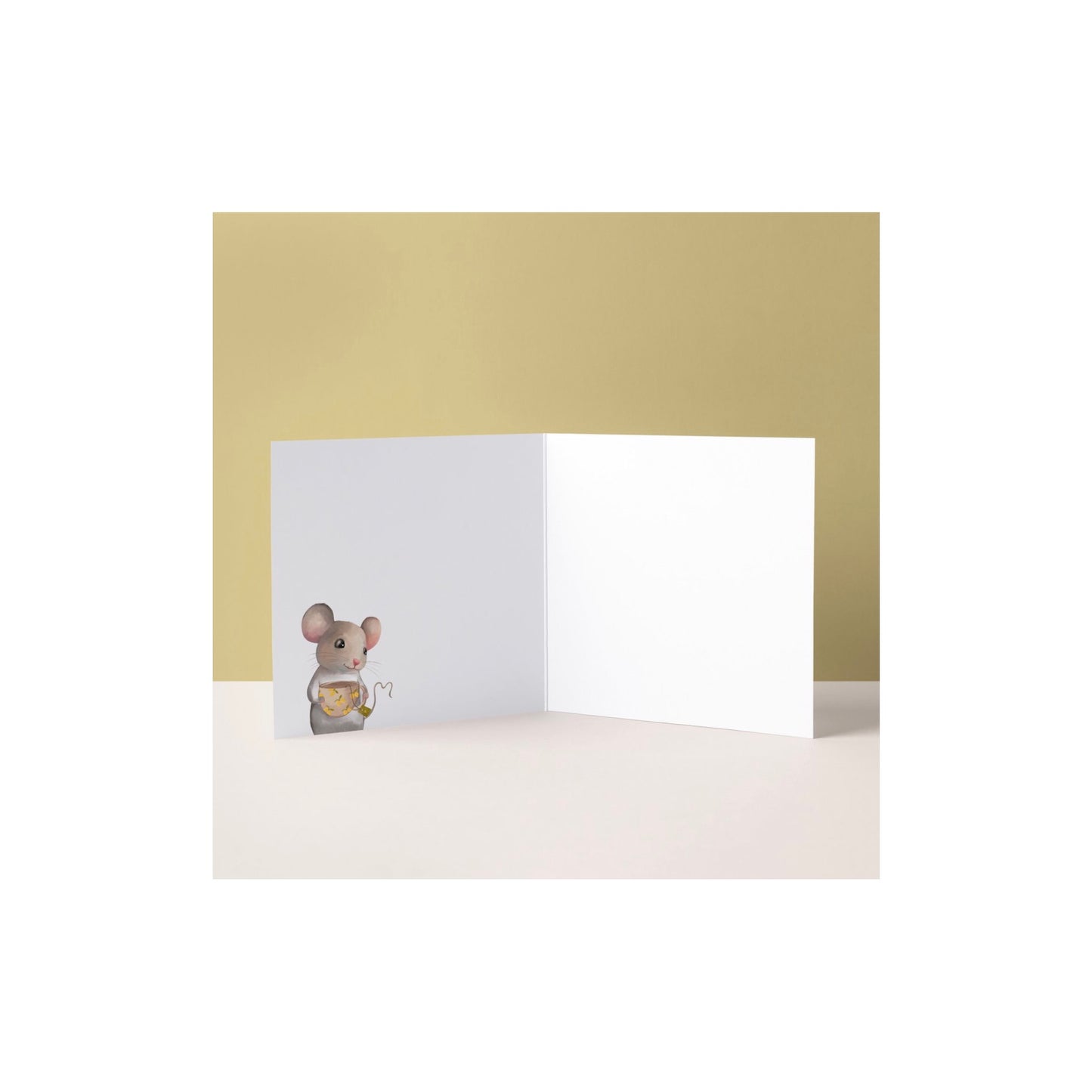 Dubbele wenskaart - veel beterschap