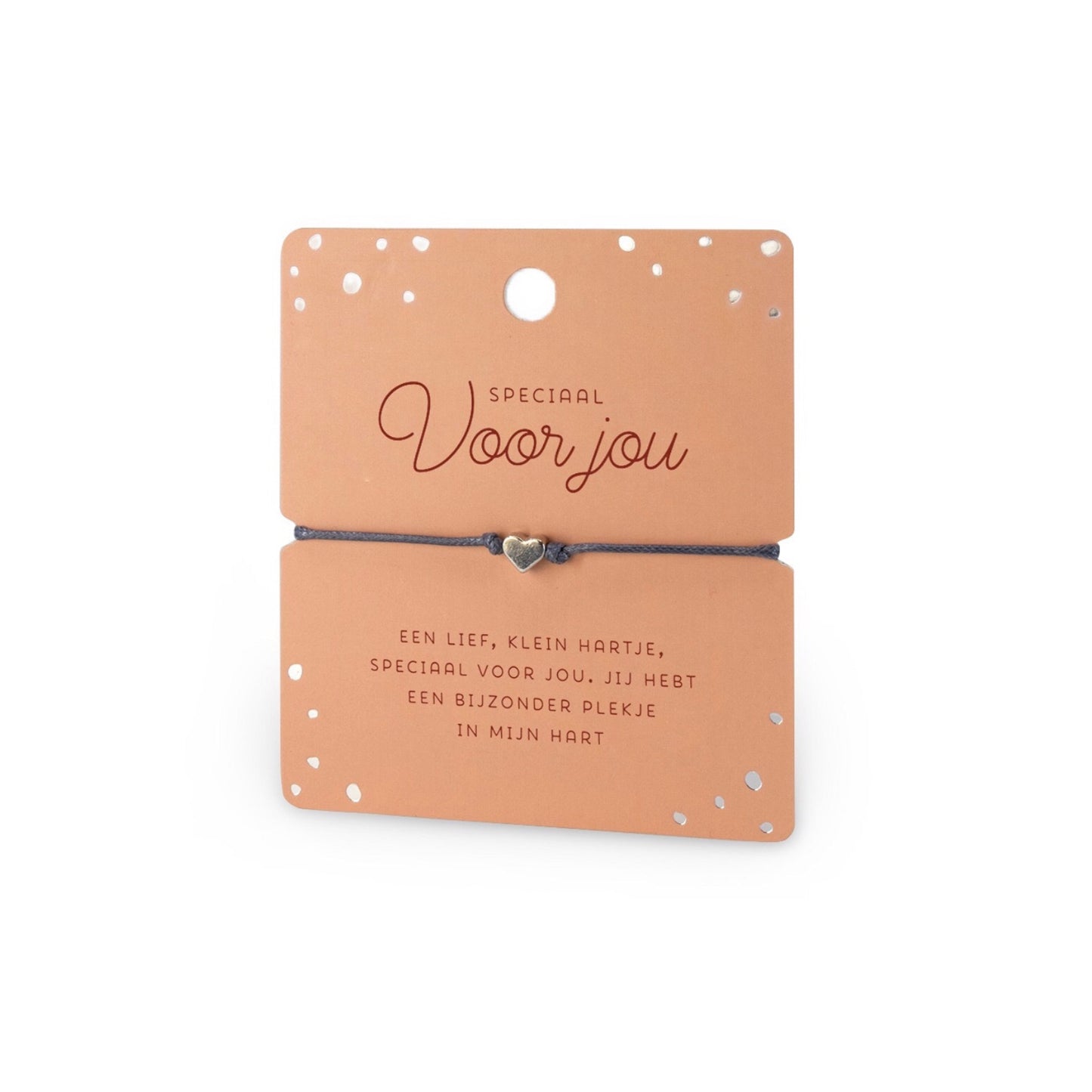 Geluksarmbandje - speciaal voor jou - zilverkleurig