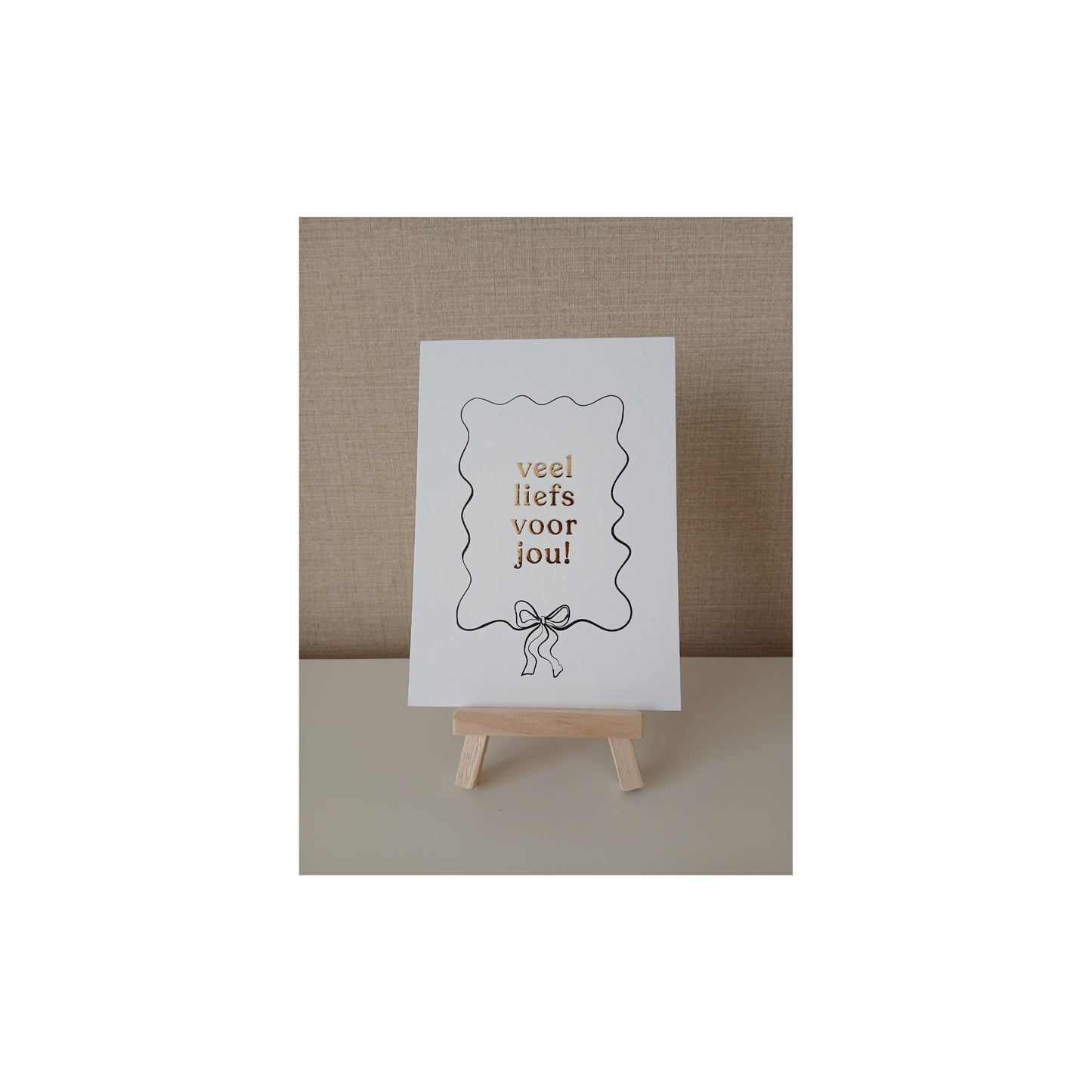 Ansichtkaart - veel liefs voor jou