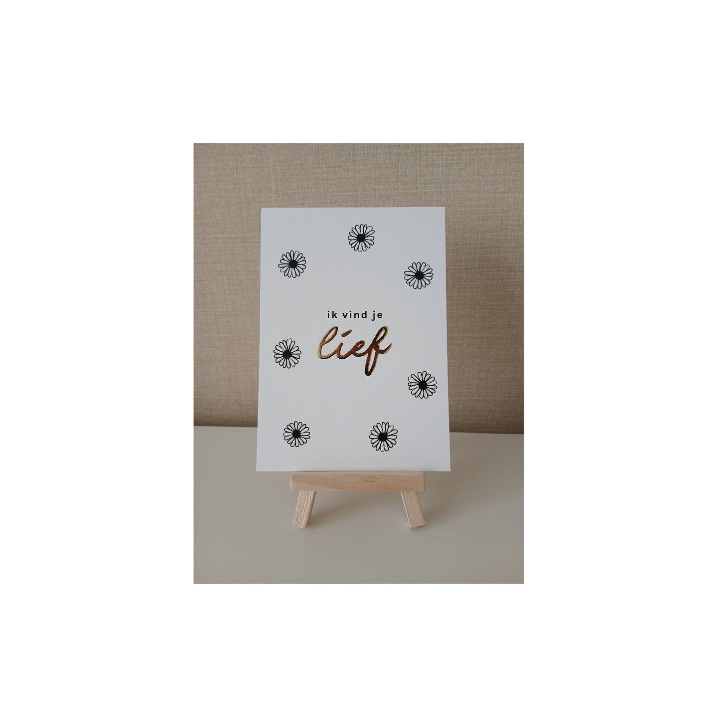 Ansichtkaart - ik vind je lief