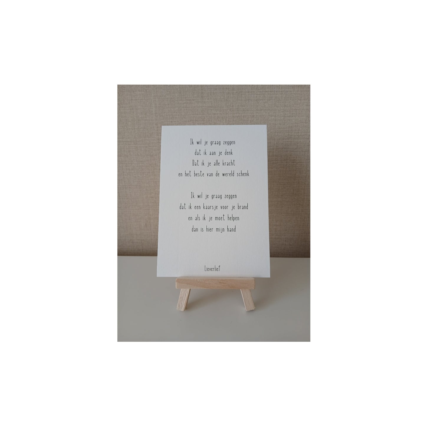 Ansichtkaart - ik wil je graag zeggen