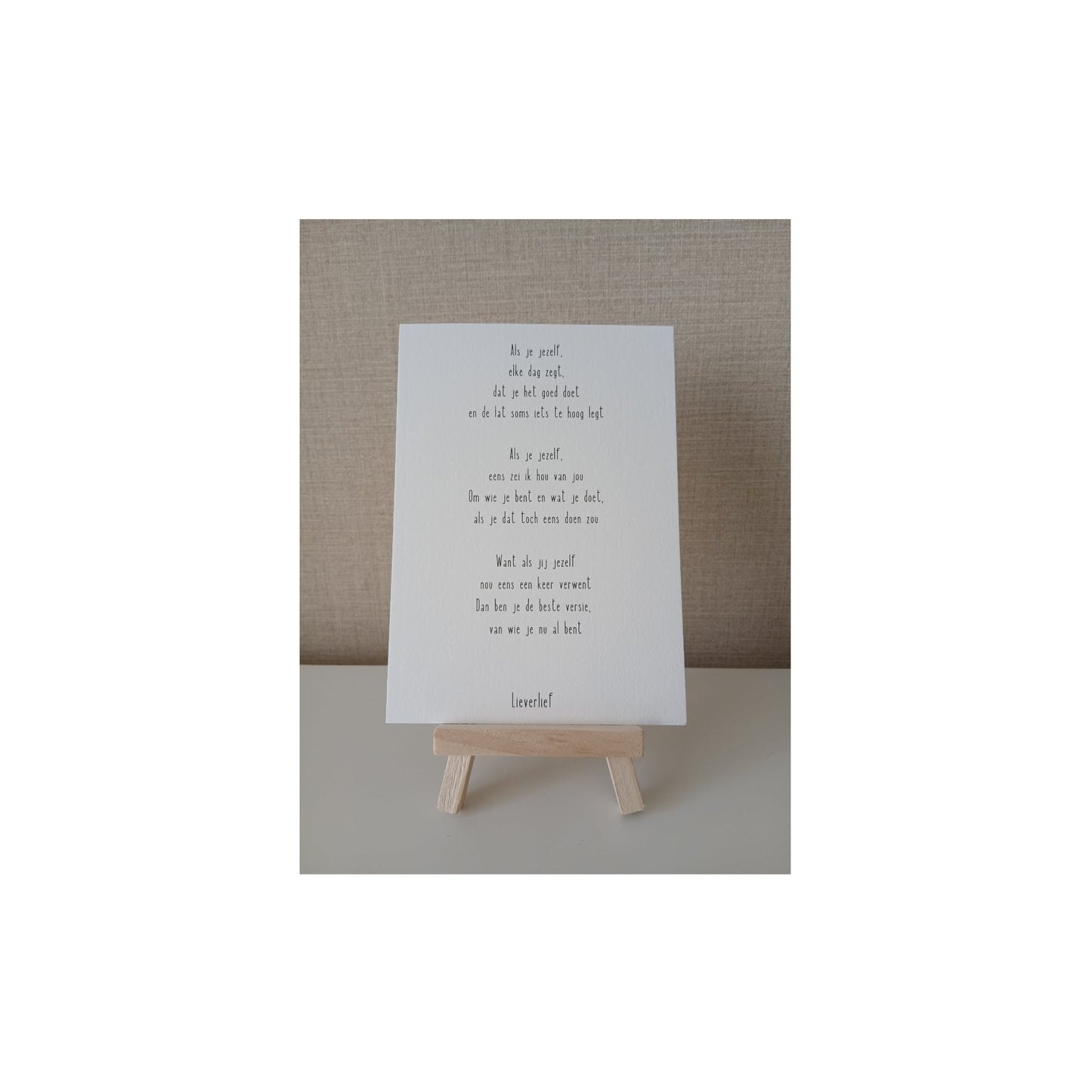 Ansichtkaart - als je jezelf elke dag zegt