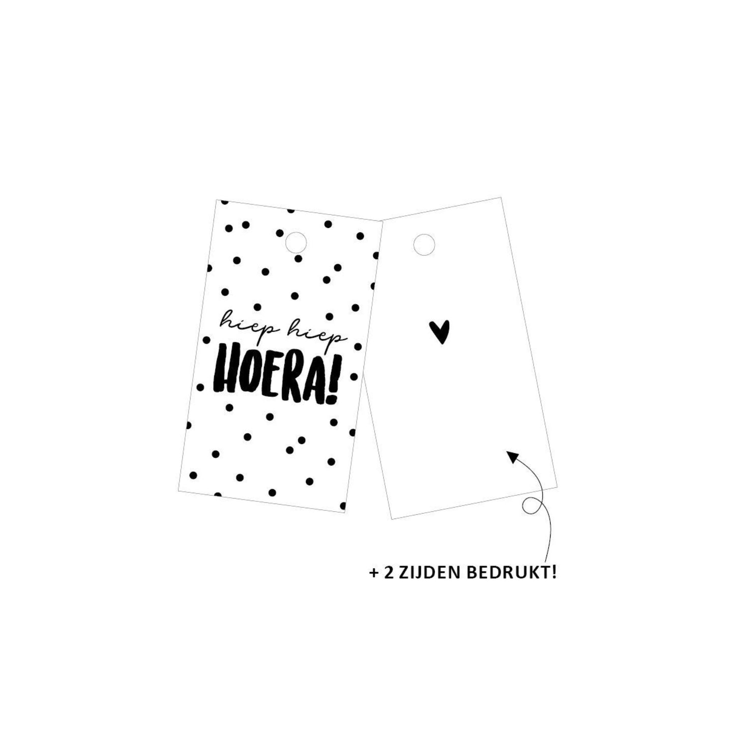 Cadeaulabel | hiep hiep hoera