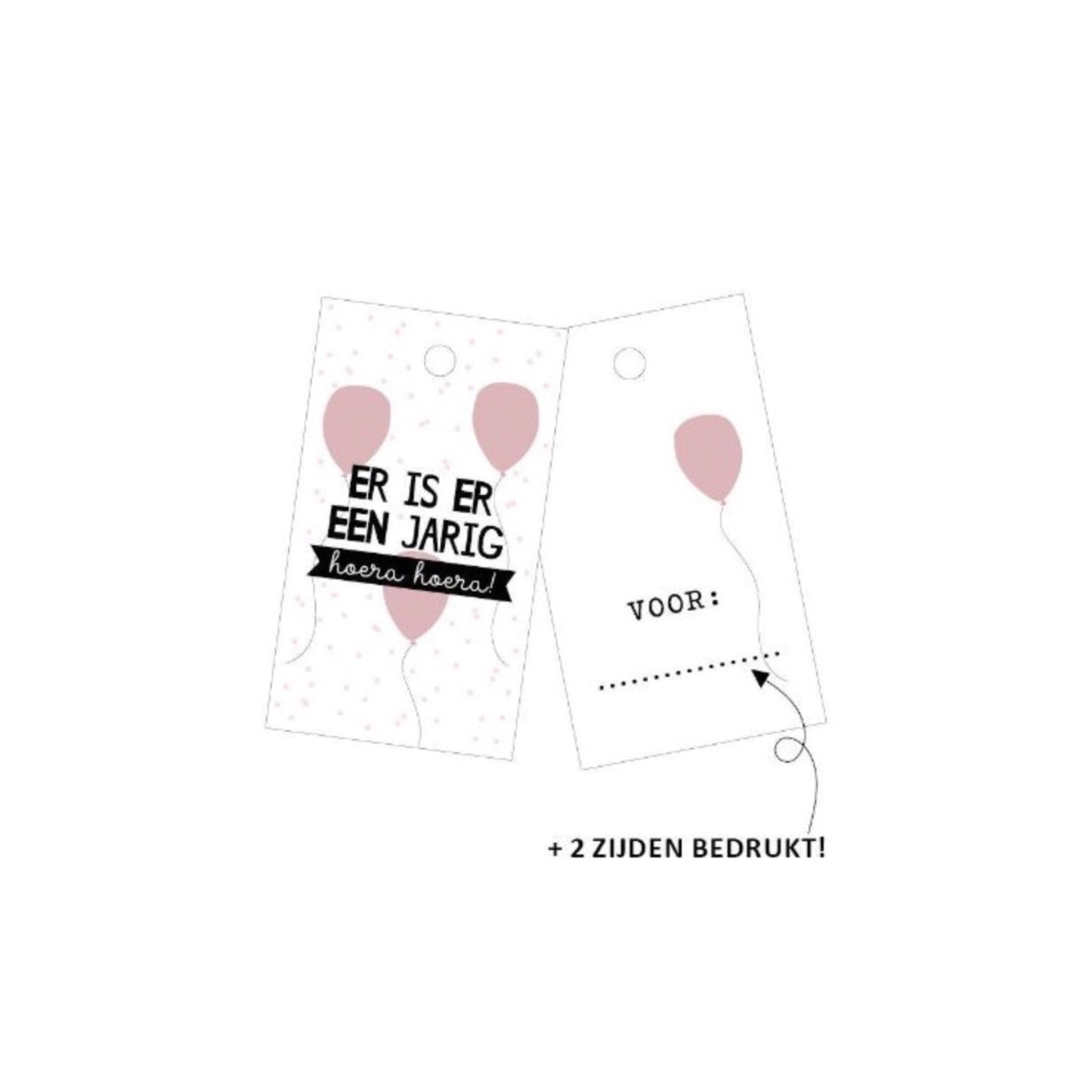 Cadeaulabel | er is er een jarig