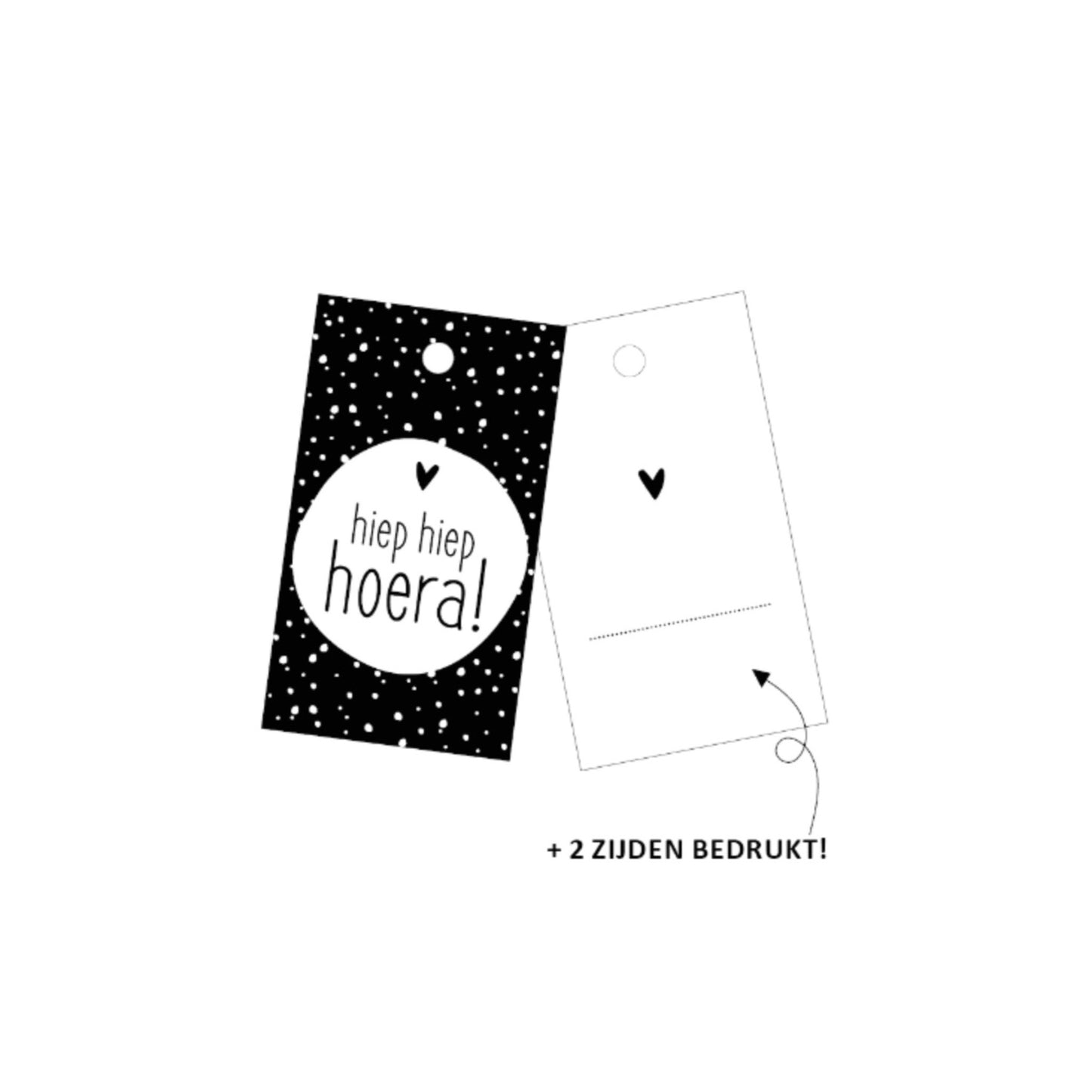 Cadeaulabel | hiep hiep hoera