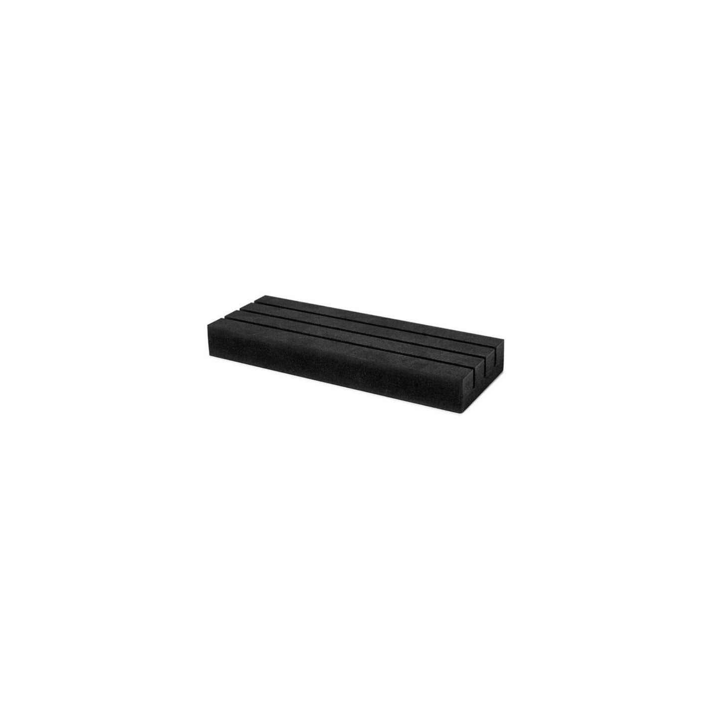 Kaartenhouder - rechthoek - zwart - 3 rijen - 16 x 6 x 2 cm