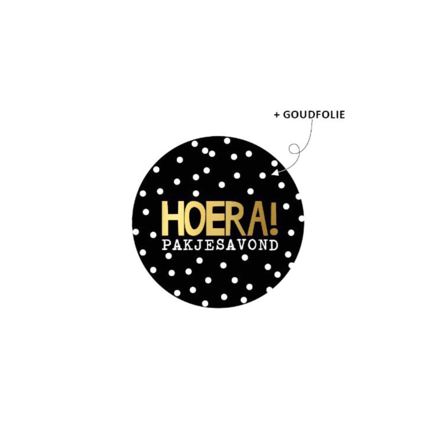 Cadeaustickers | hoera pakjesavond (10 stuks)