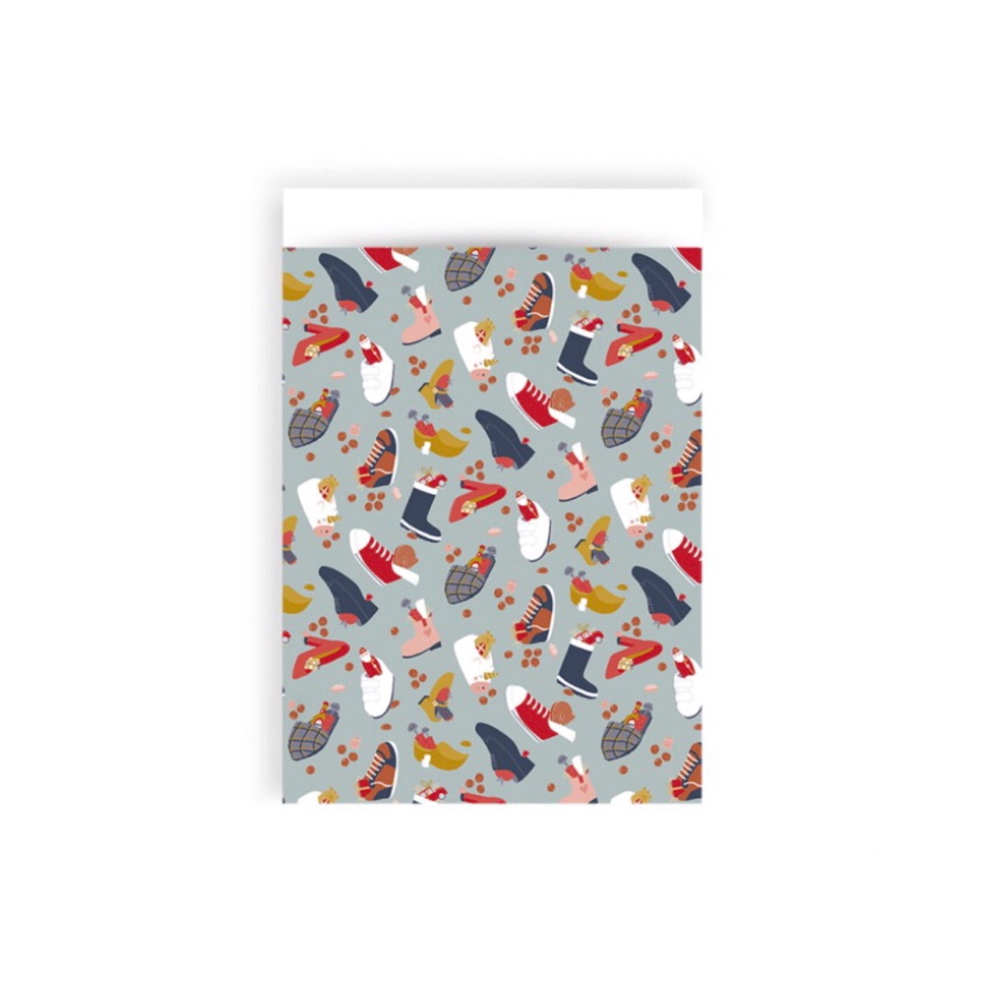 Cadeauzakjes - sint schoentjes - meerkleurig - 17x25 cm - 5 stuks