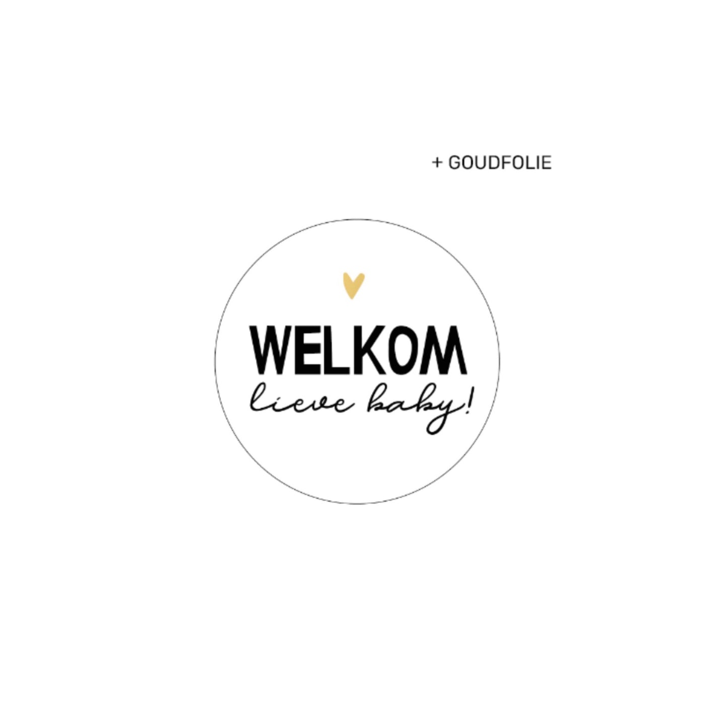 Cadeaustickers | welkom lieve baby (10 stuks)