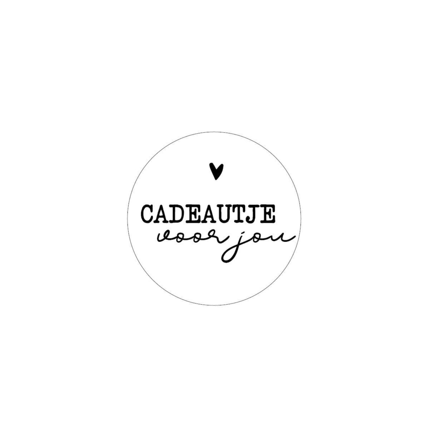 Cadeaustickers | cadeautje voor jou (10 stuks)