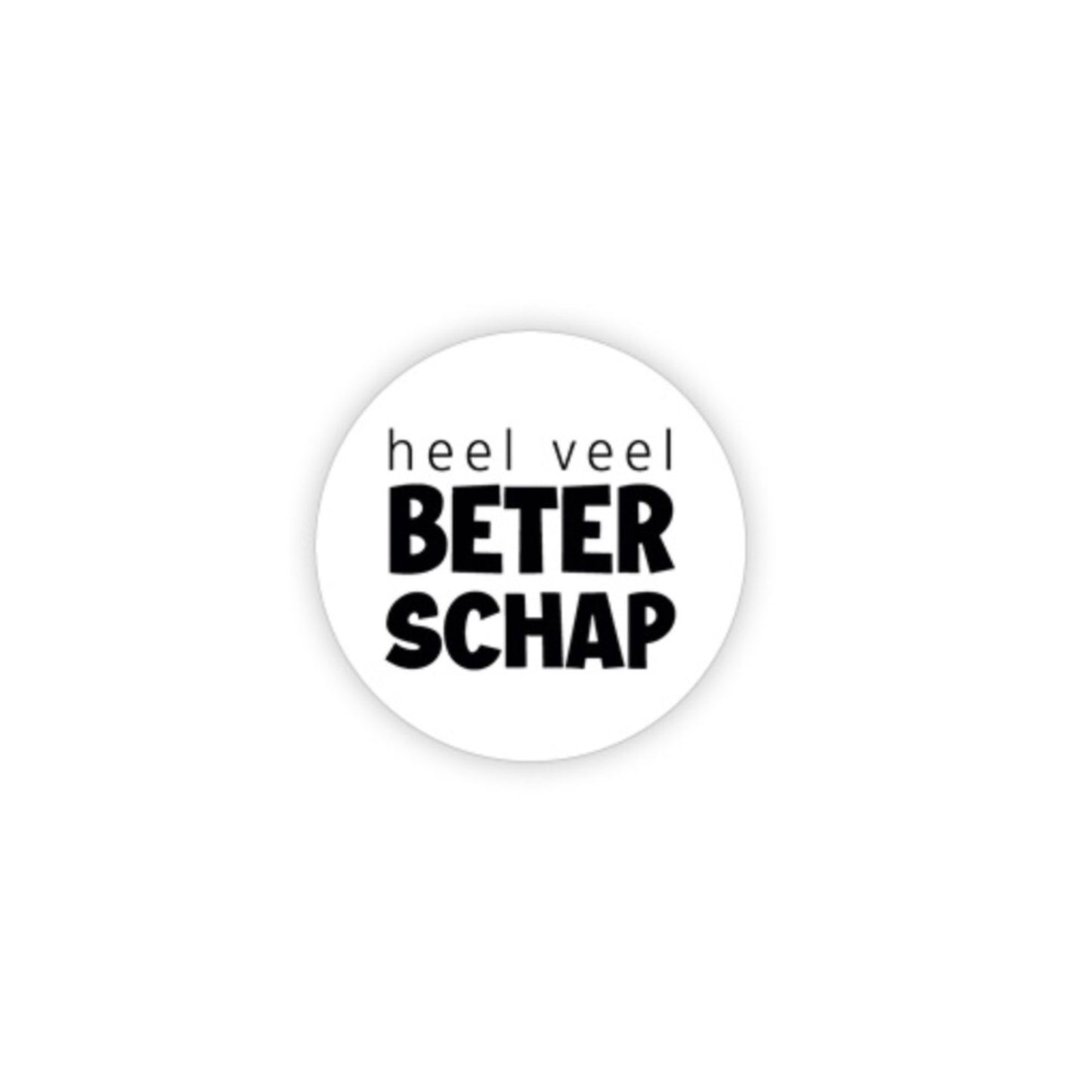 Cadeaustickers | heel veel beterschap (10 stuks)