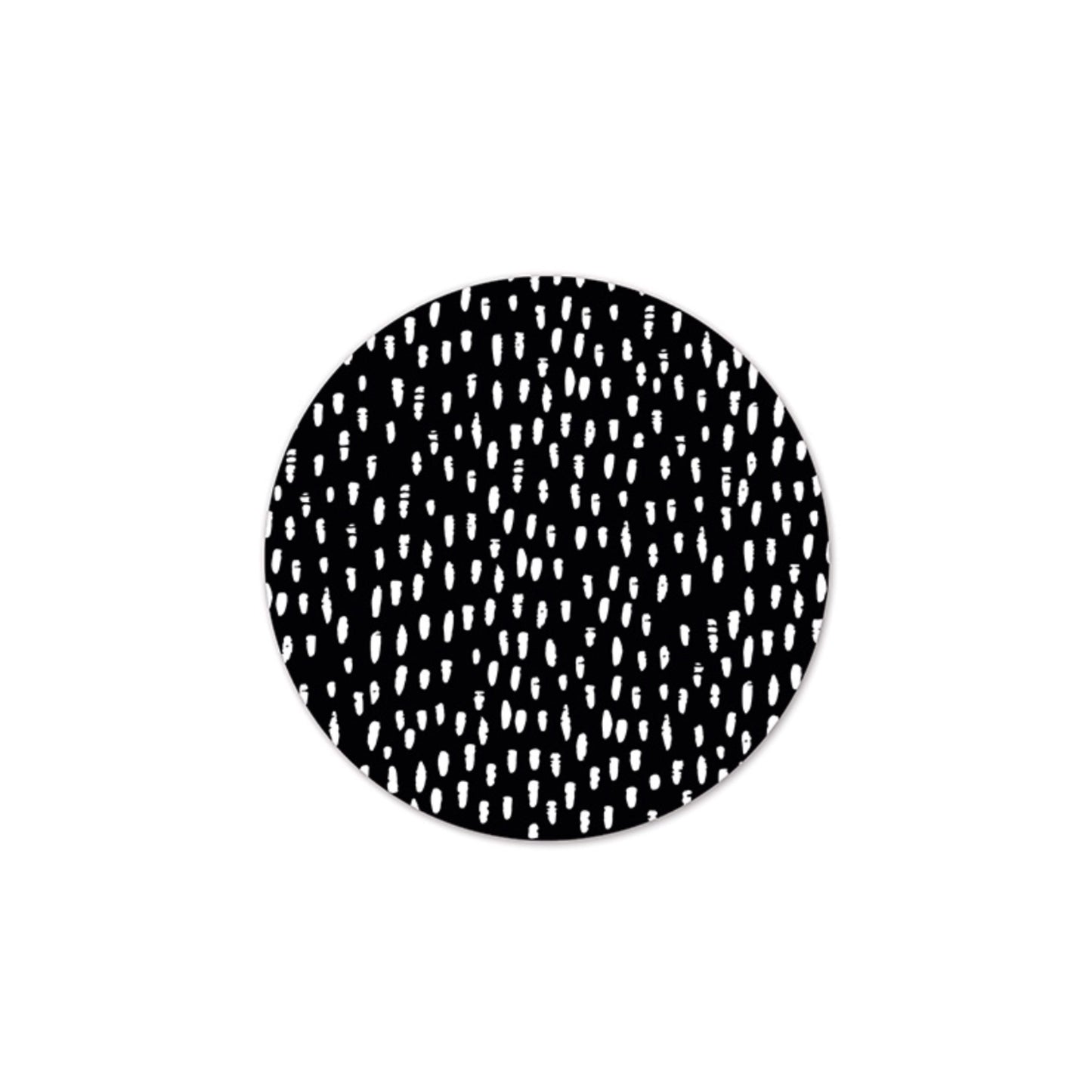 Cadeaustickers XL | handdrawn dots zwart (10 stuks)