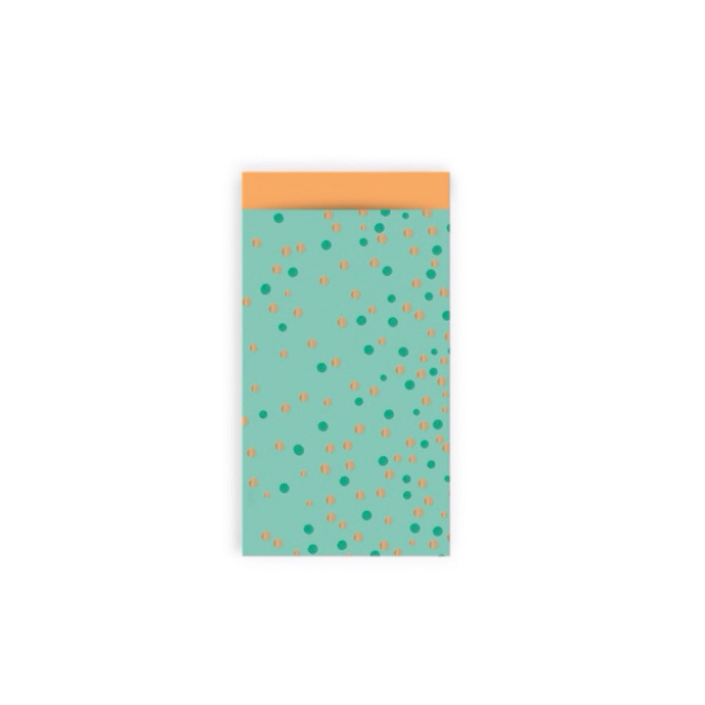 Cadeauzakjes - bright dots - groen - 7x13 cm - 5 stuks