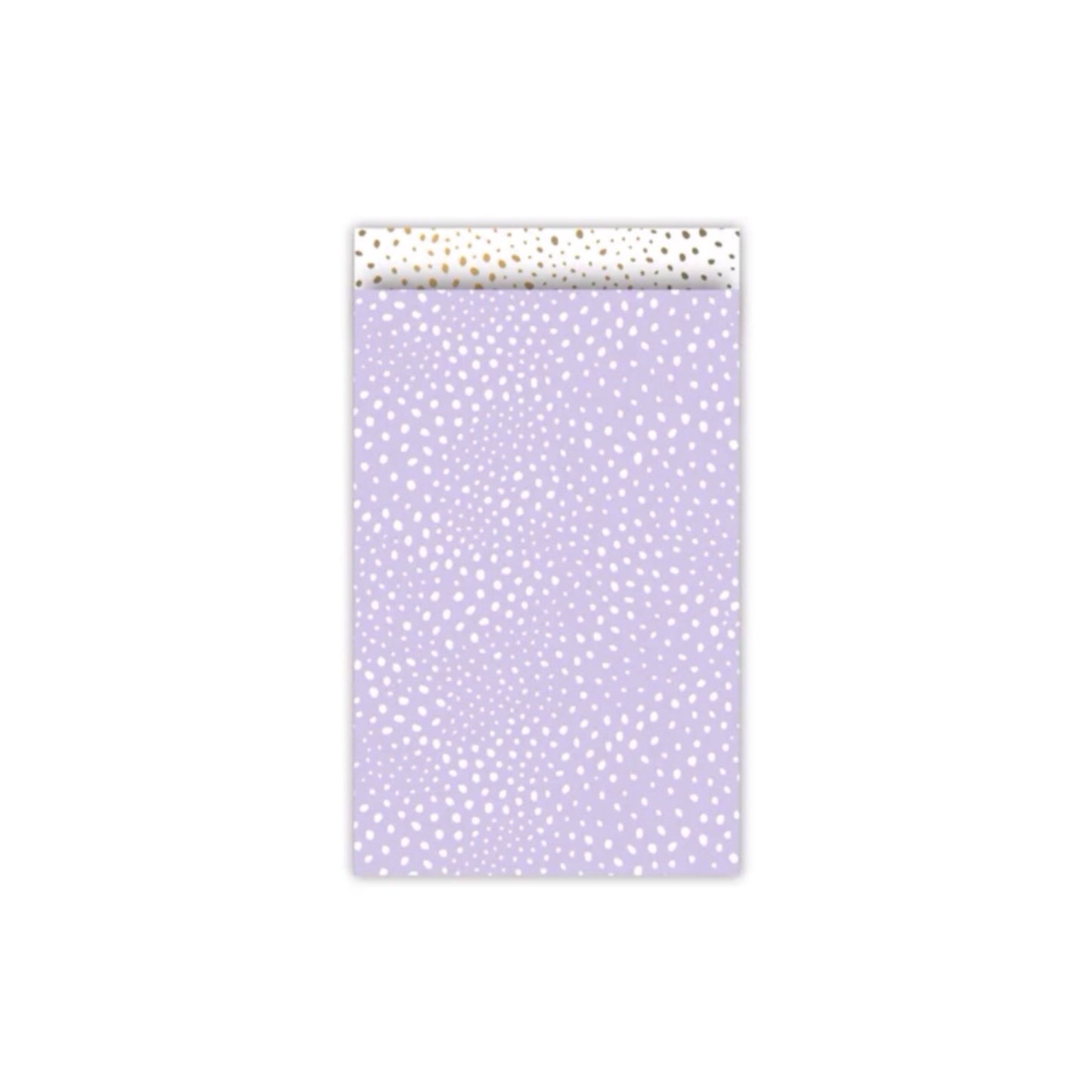 Cadeauzakjes - flocks - lila - 12x19 cm - 5 stuks