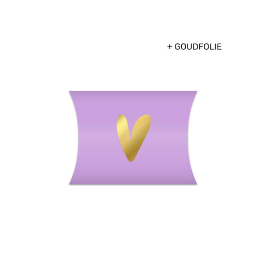 Gondeldoosje - hartje - lila