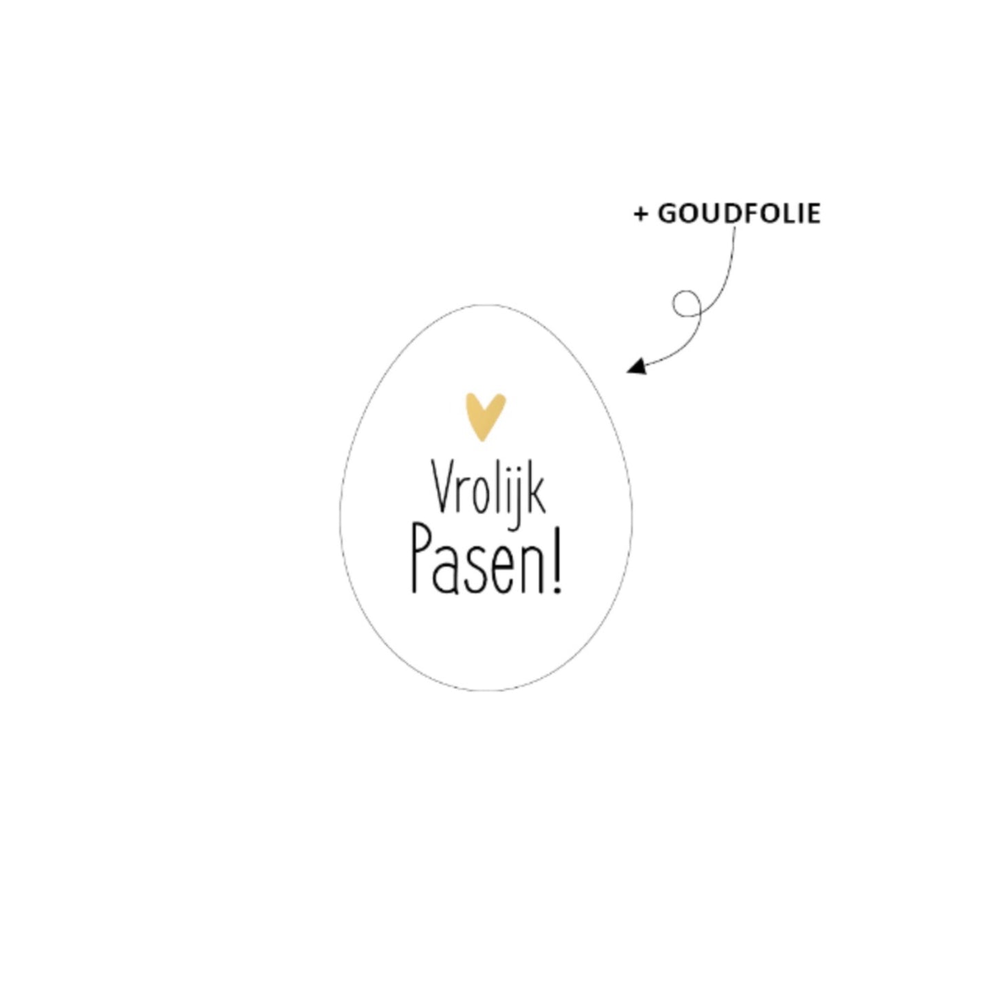 Cadeaustickers | vrolijk pasen (10 stuks)