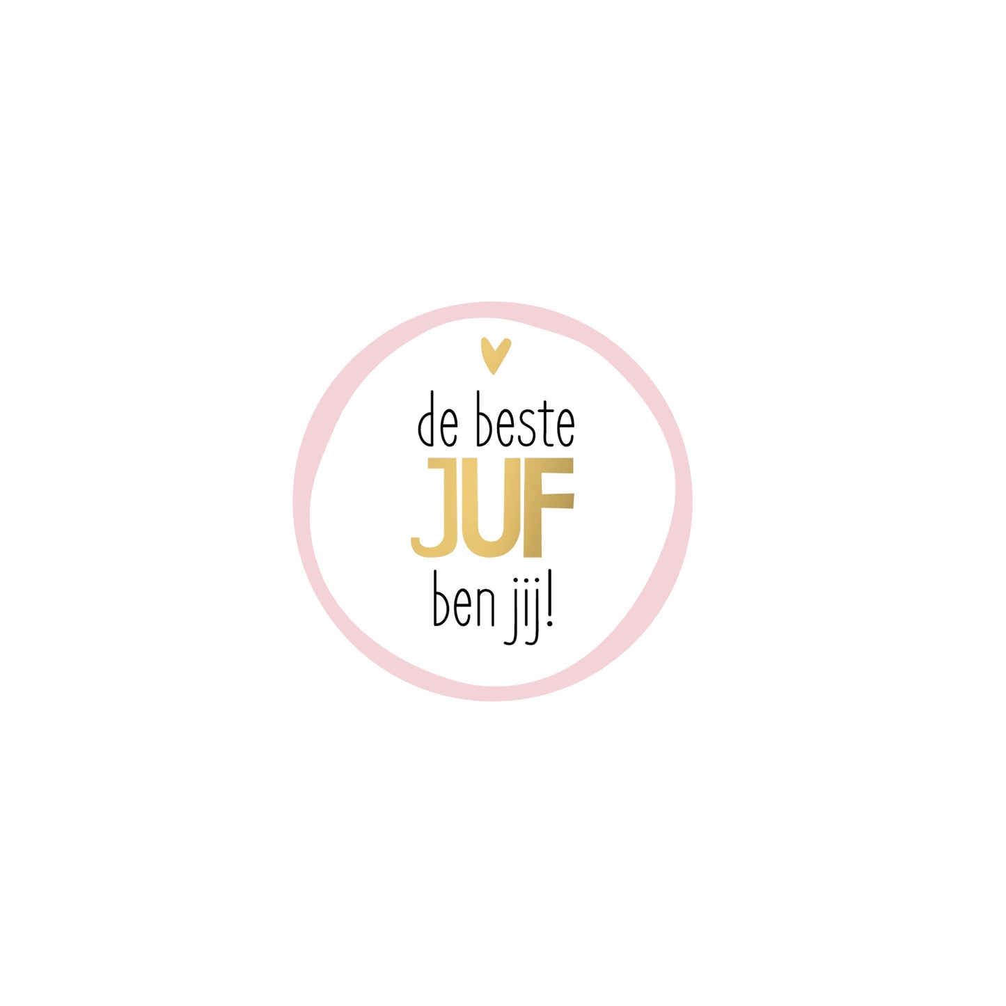 Cadeaustickers | de beste juf ben jij (5 stuks)