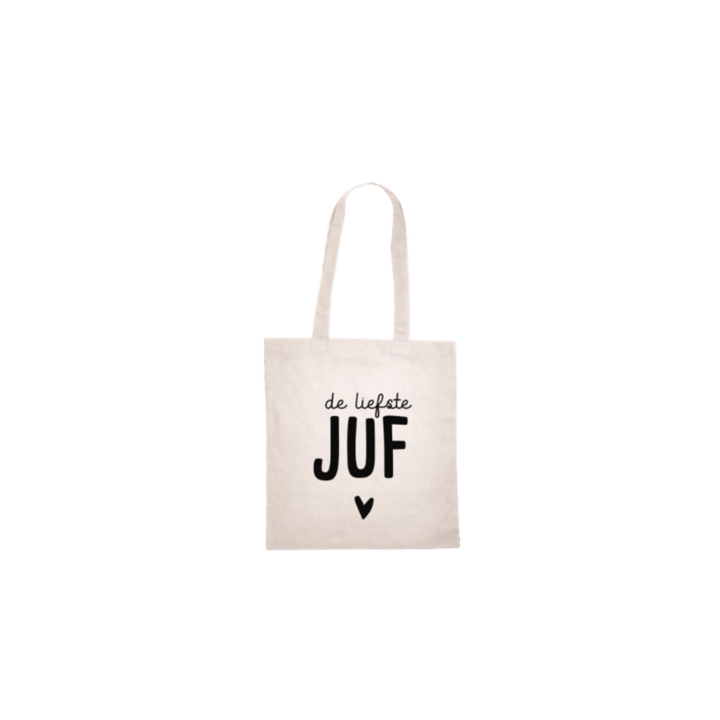 Tas - de liefste juf - 100% katoen