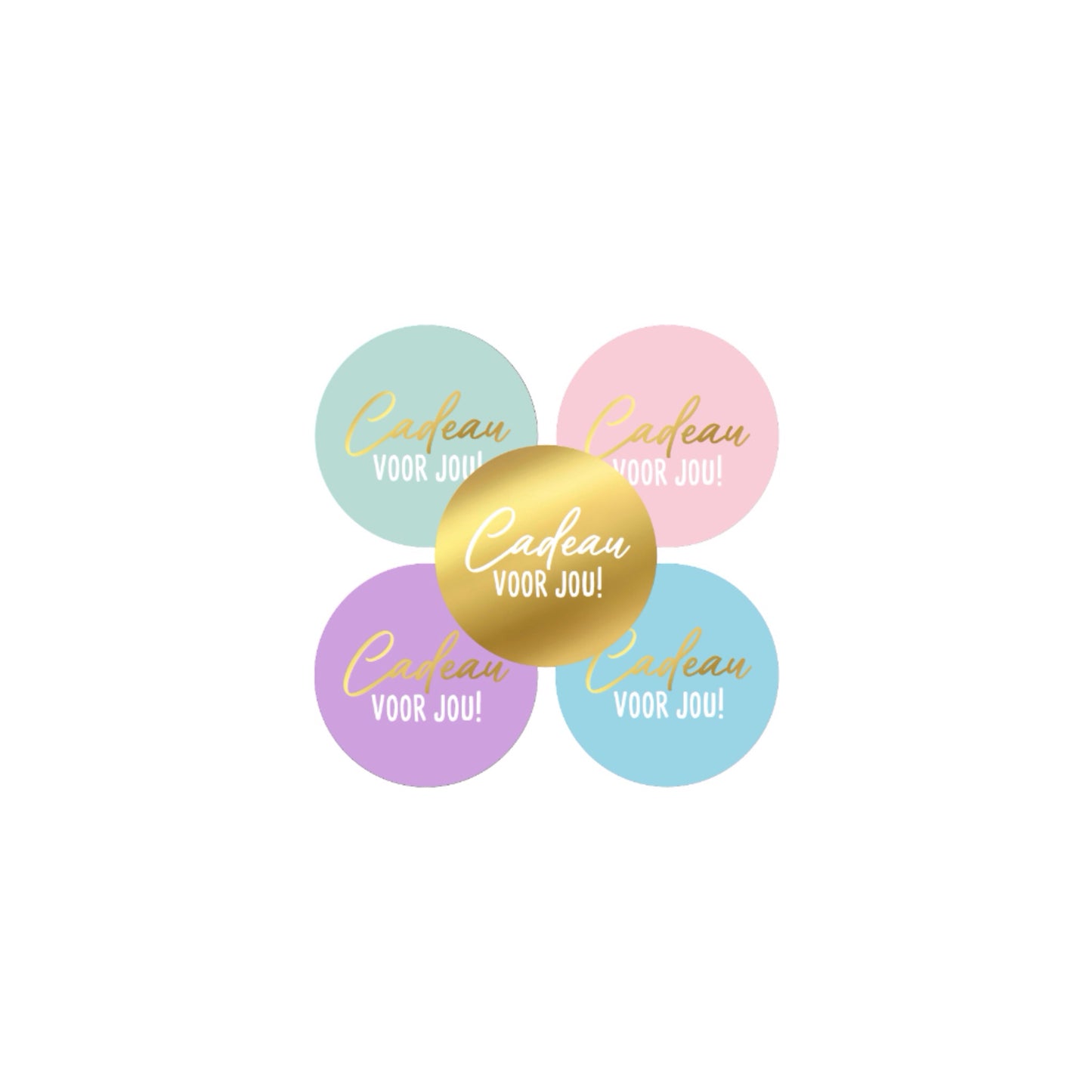 Cadeaustickers | cadeau voor jou (10 stuks)
