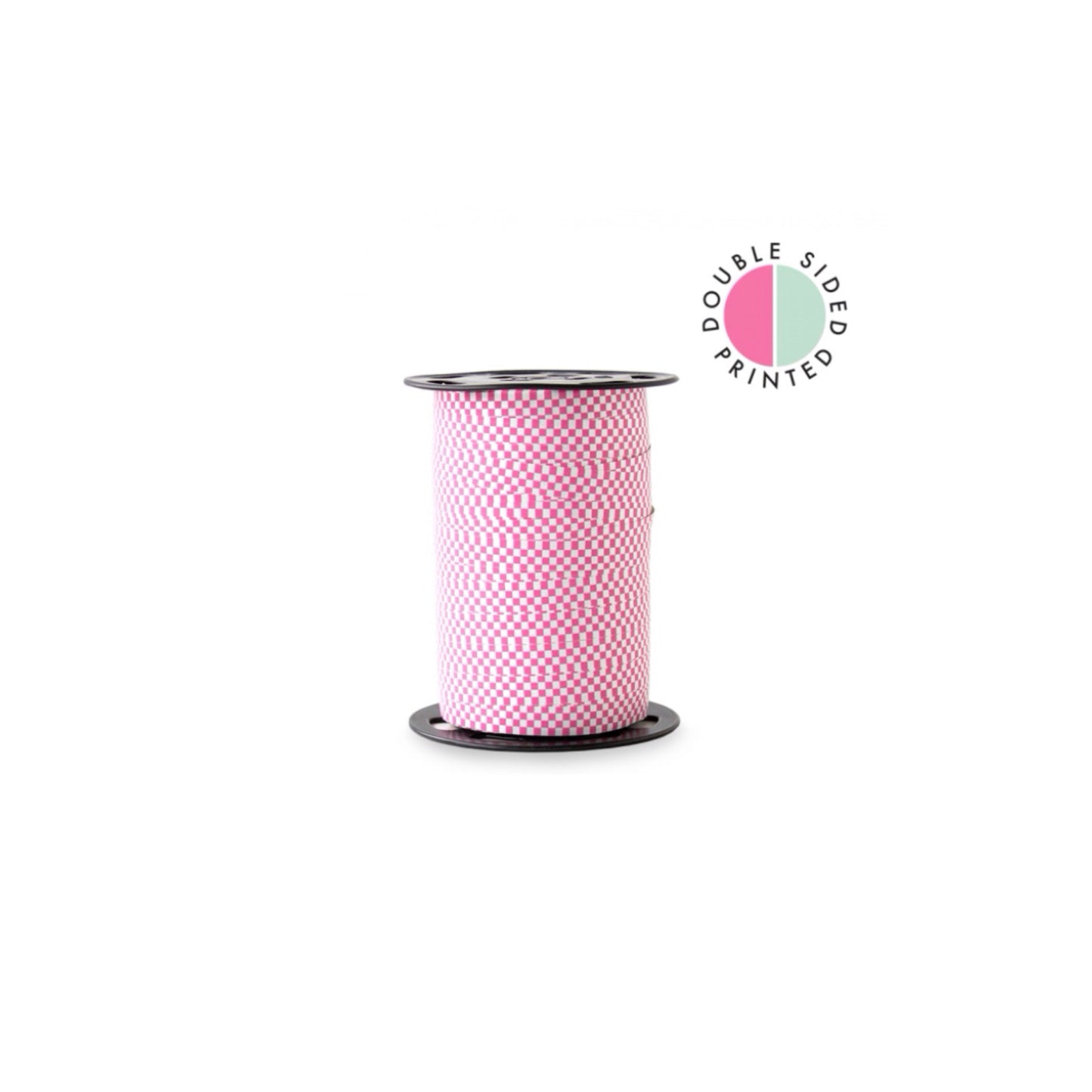 Krullint - check - roze - 5 meter