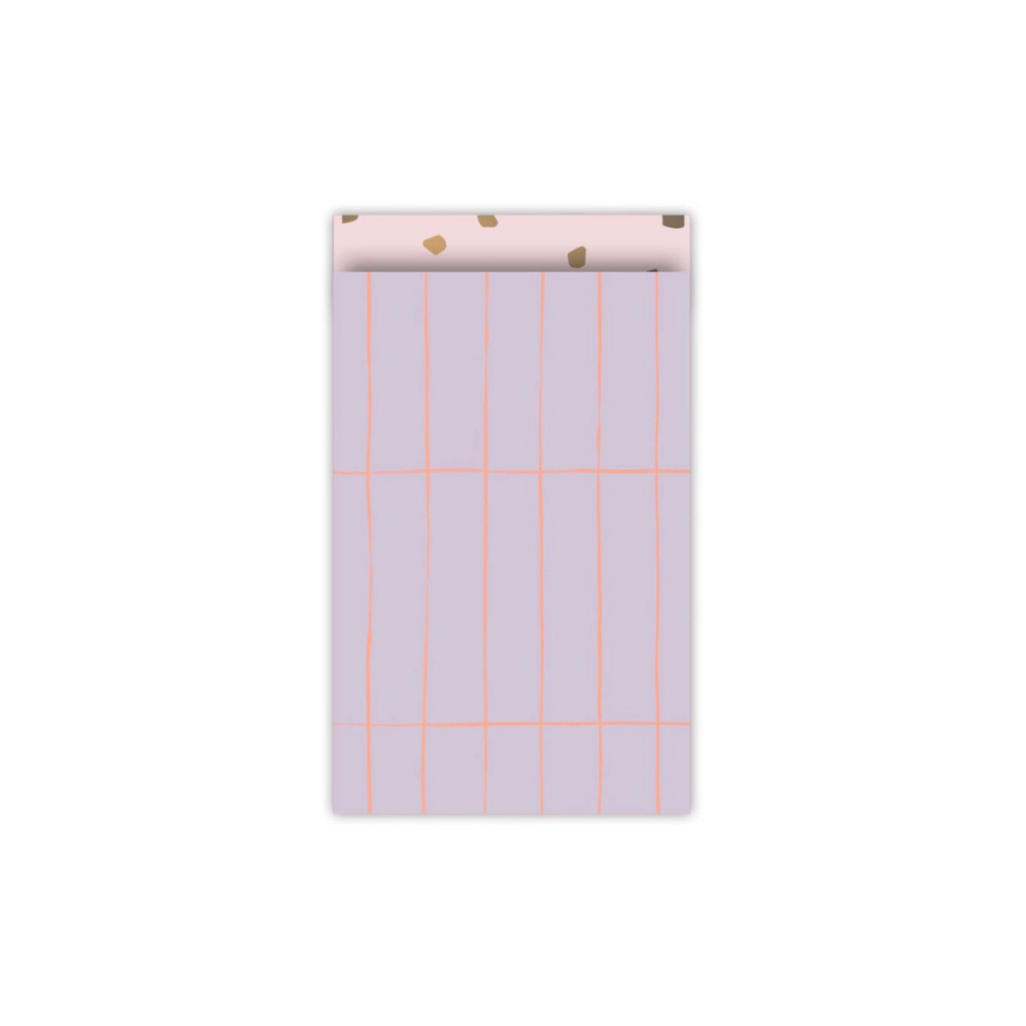 Cadeauzakjes - slim tiles - lila - 12x19 cm - 5 stuks