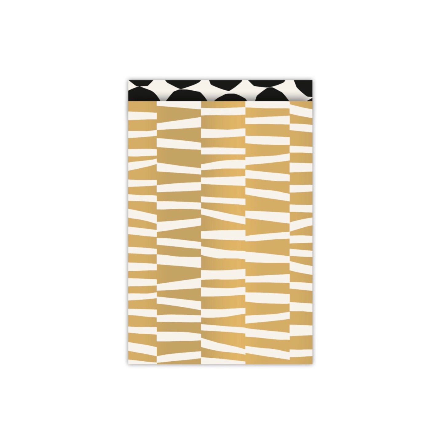 Cadeauzakjes - bold lines - goud - 5 stuks