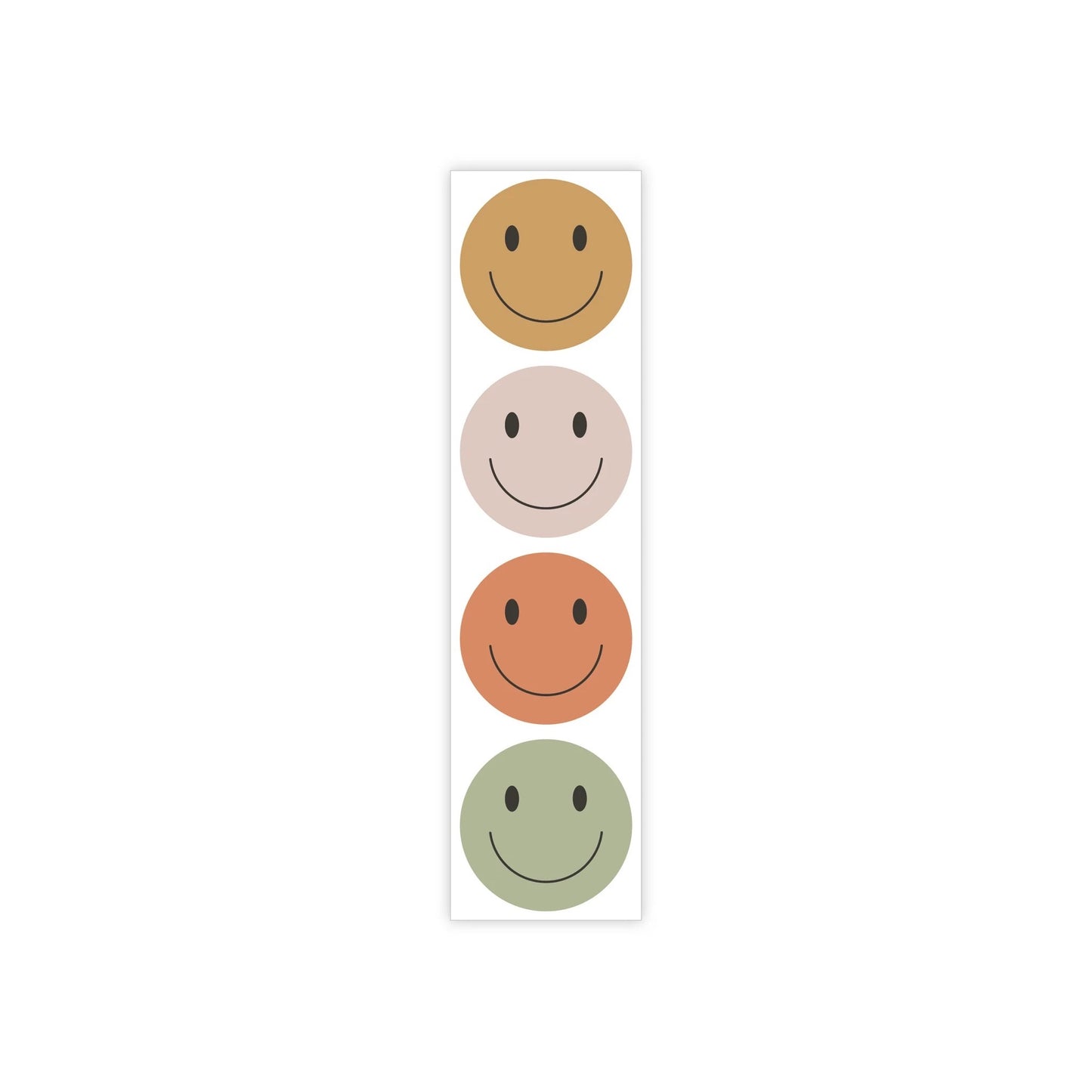 Cadeaustickers - smileys - gekleurd - 8 stuks