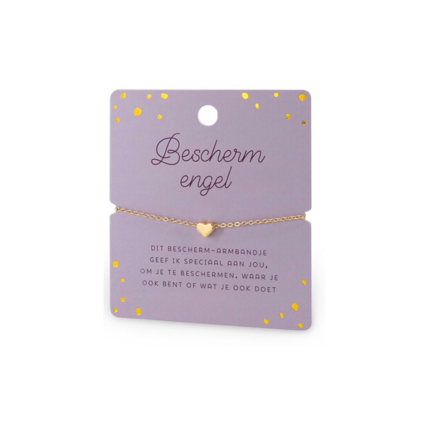 Geluksarmbandje - beschermengel - goudkleurig