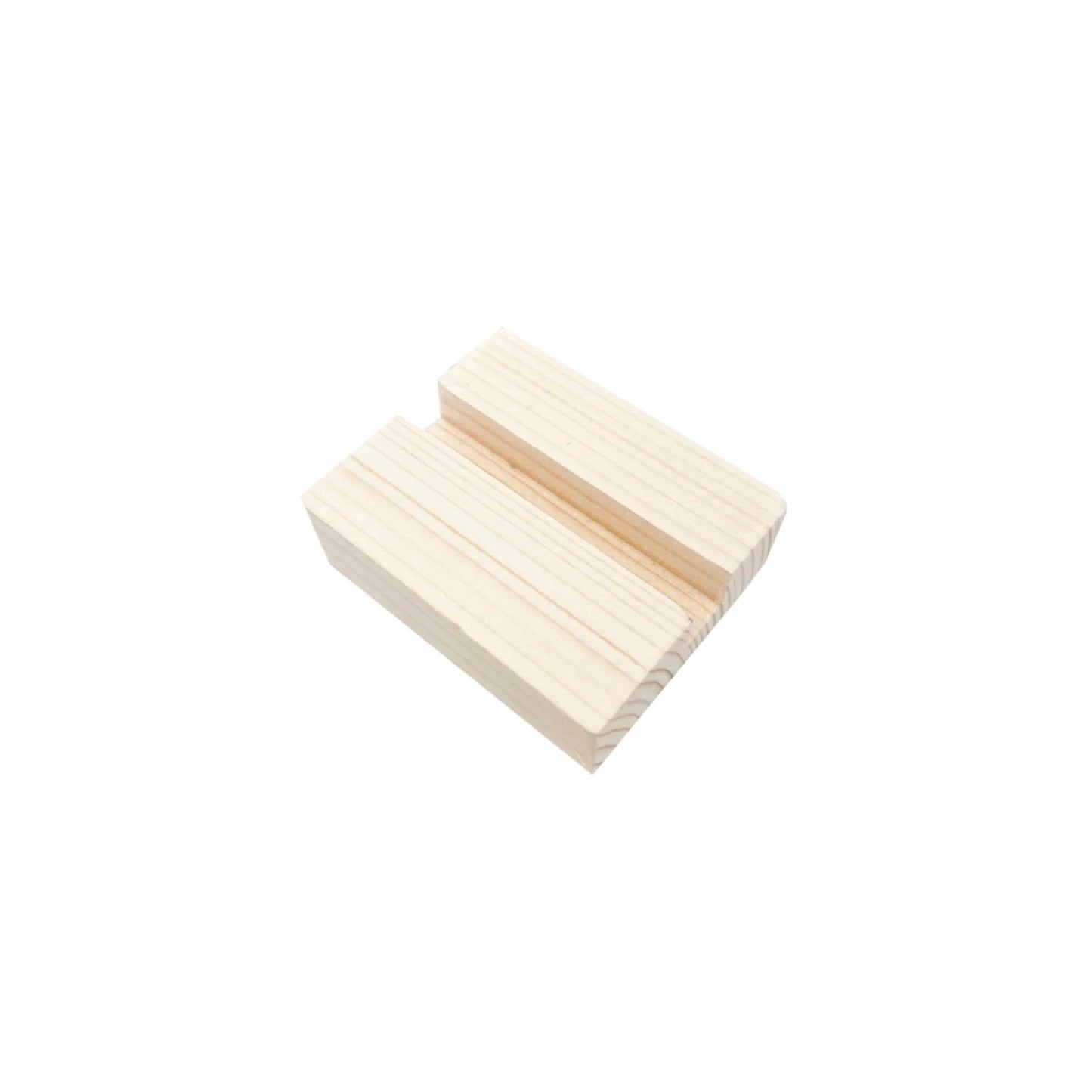 Houder voor tegeltjes - hout - 7 x 7 x 2,5 cm