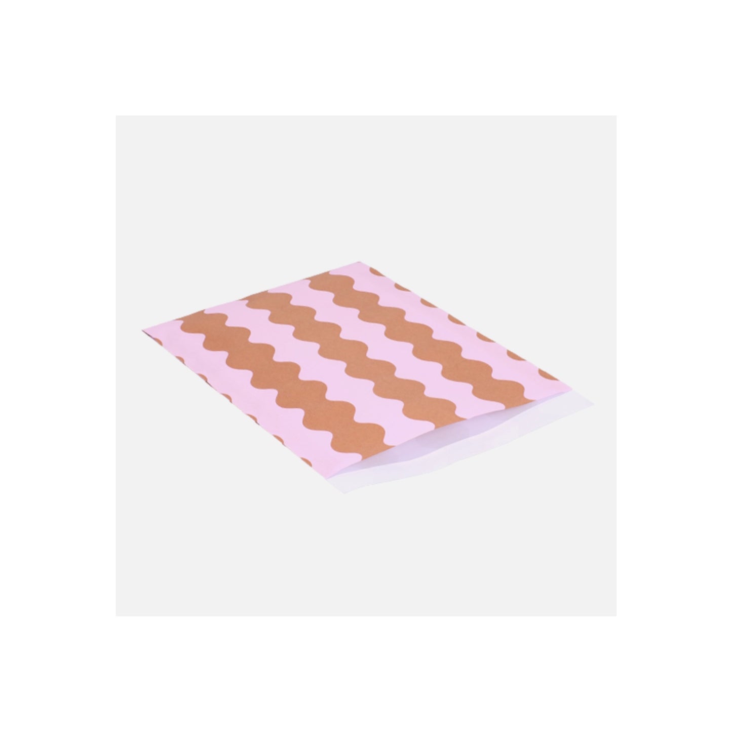 Cadeauzakjes - waves - roze - 17x25 cm - 5 stuks