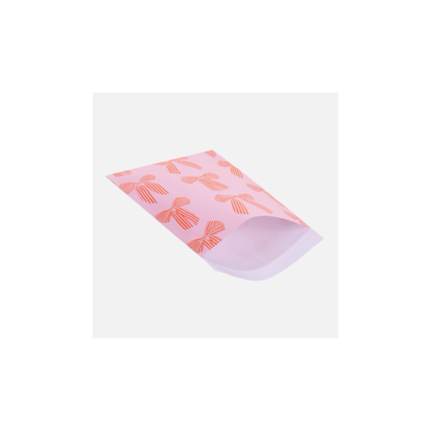 Cadeauzakjes - strikjes - roze - 12x19 cm - 5 stuks