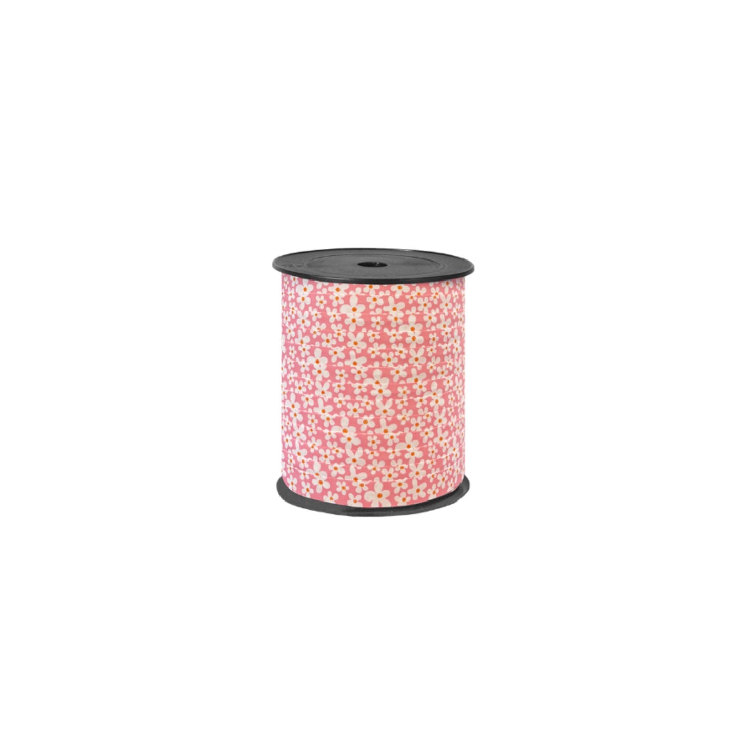 Krullint - bloemetjes - roze - 5 meter