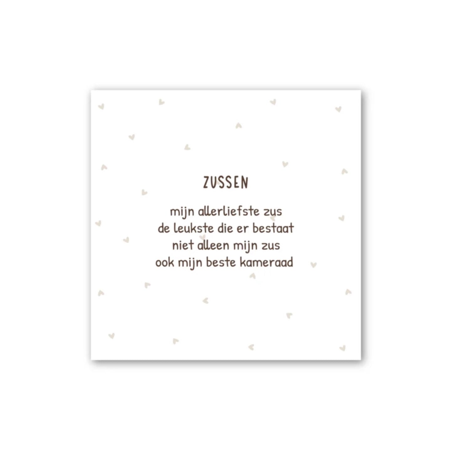 Forex tegeltje - zussen - 12,5 x 12,5 cm