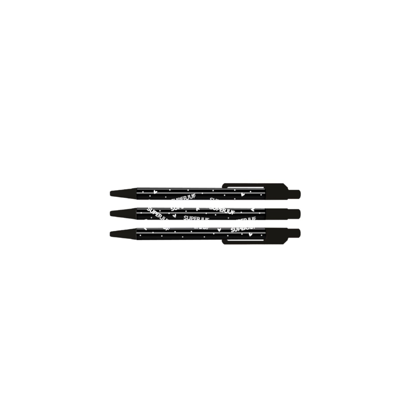 Pen - super juf - zwart/wit