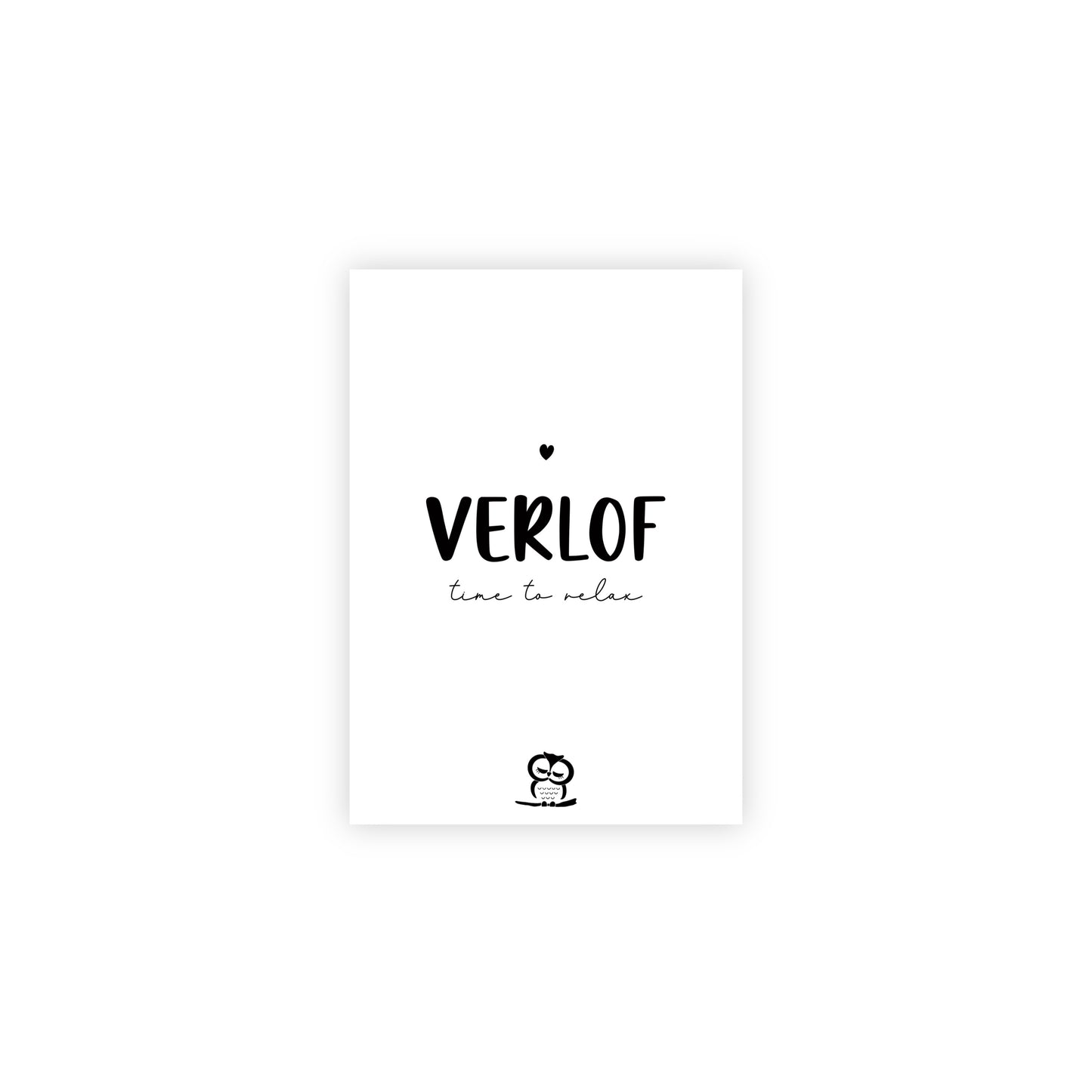 Kaart | verlof, time to relax