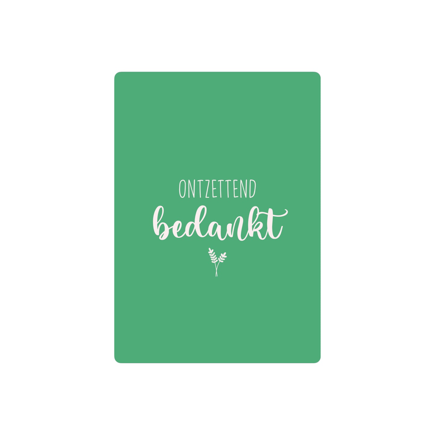 Kaart | ontzettend bedankt