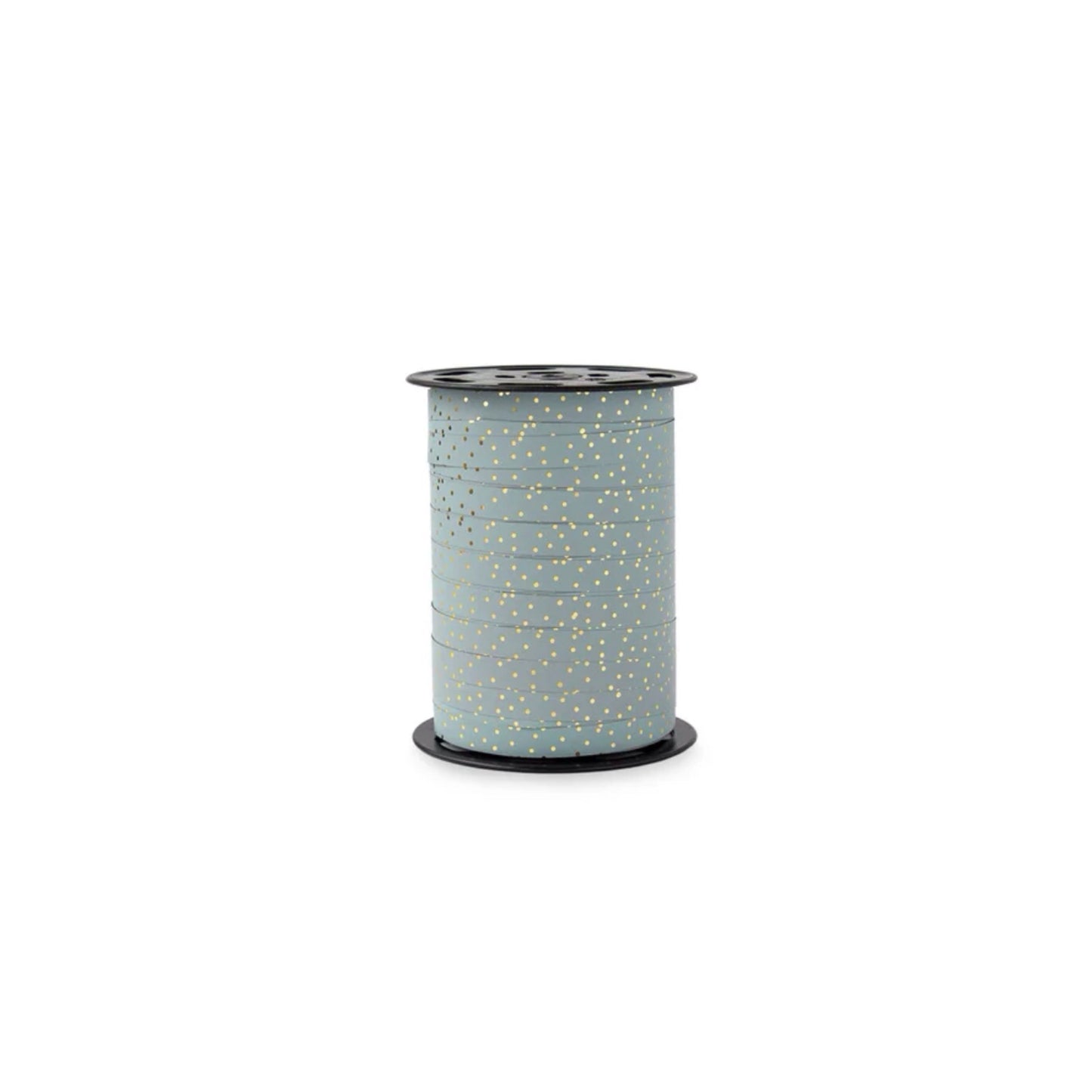 Krullint - dots - blauw - 5 meter