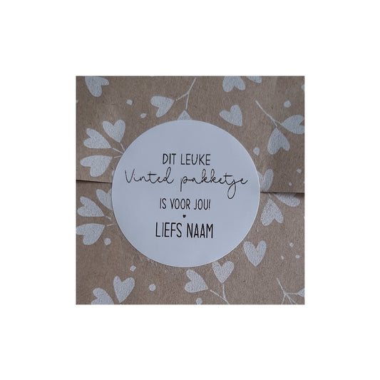 Gepersonaliseerde stickers - dit leuke Vinted pakketje is voor jou - per stuk