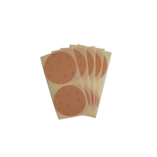 Cadeaustickers - gouden stipjes - 10 stuks