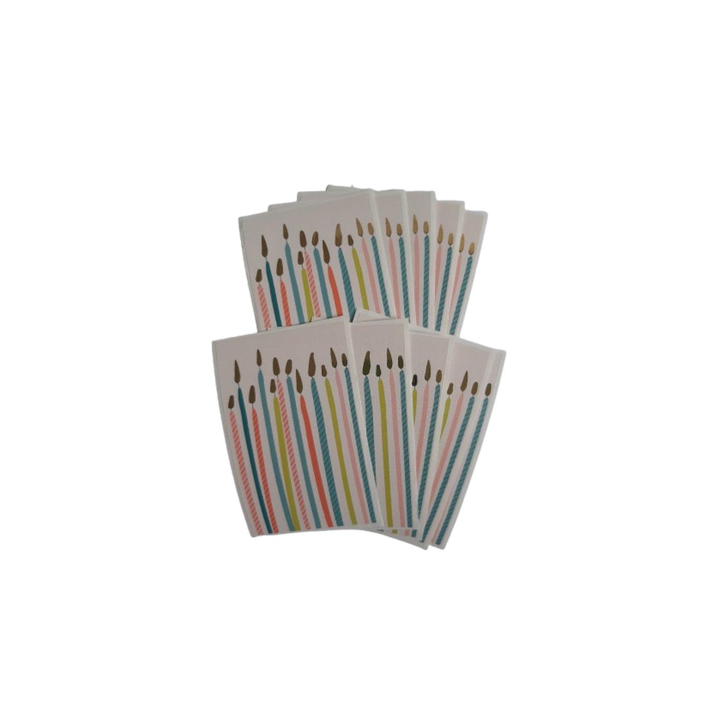 Cadeaustickers - kaarsjes - 10 stuks