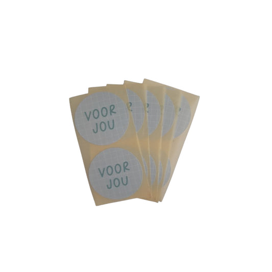 Cadeaustickers - voor jou - 10 stuks