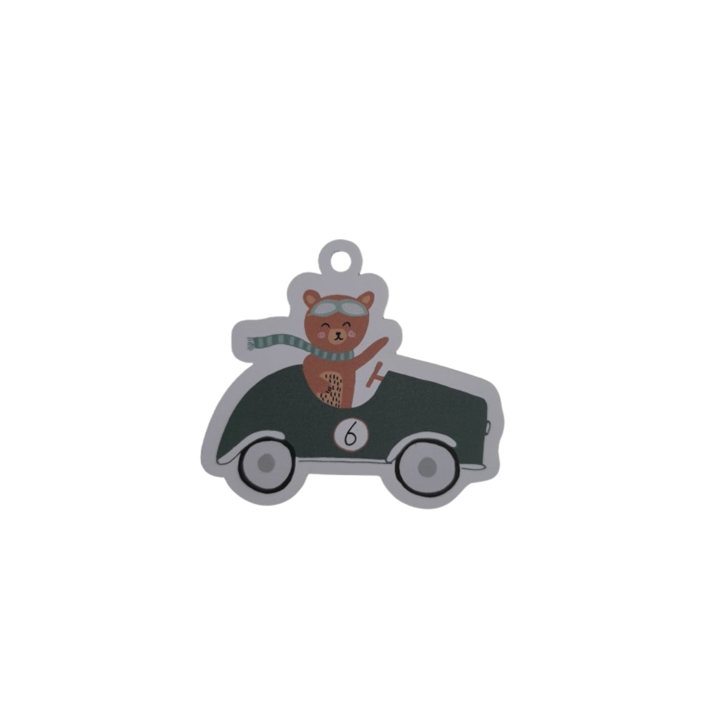 Cadeaulabel - beer in auto